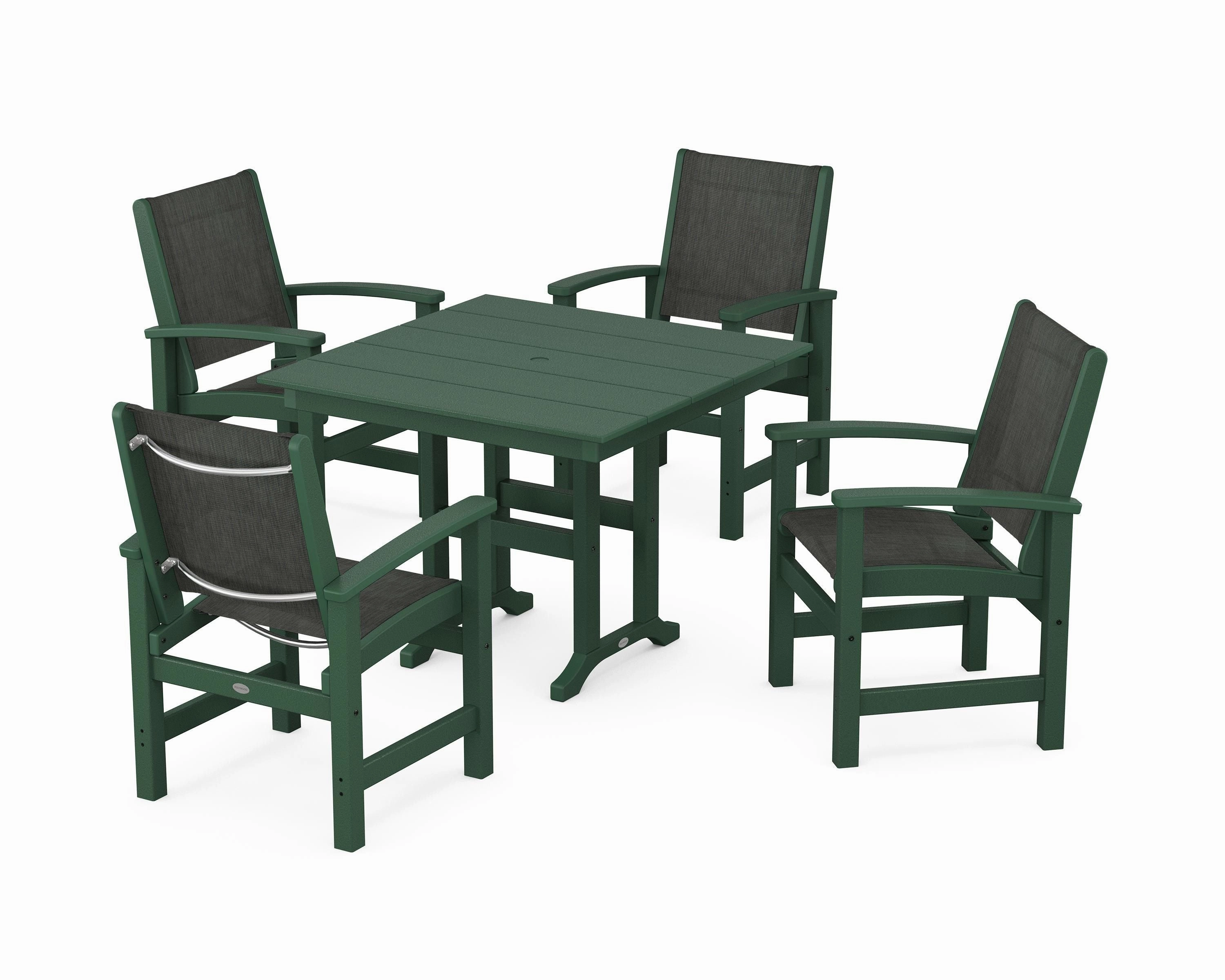 Coastal 5-Piece Farmhouse Dining Set