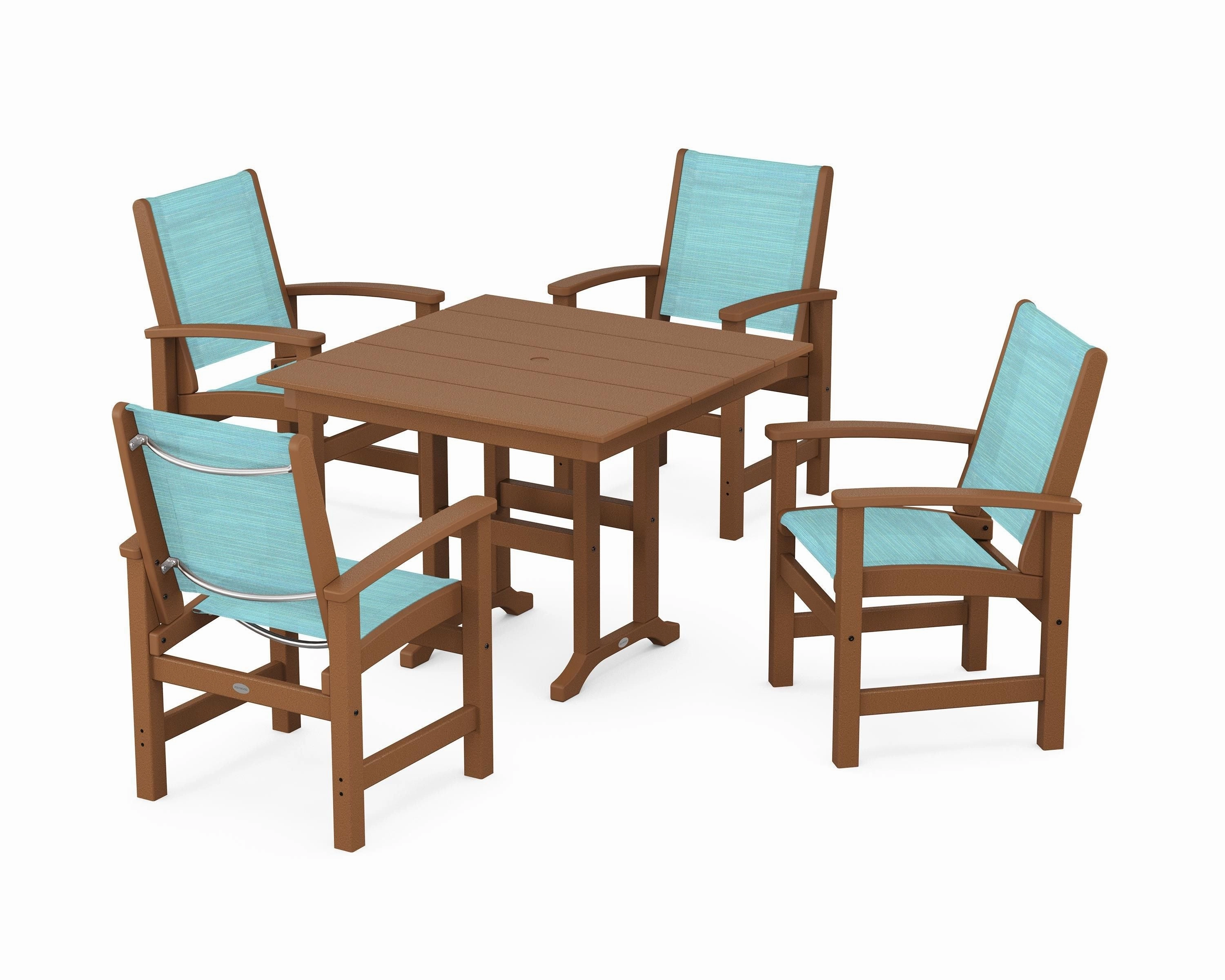 Coastal 5-Piece Farmhouse Dining Set