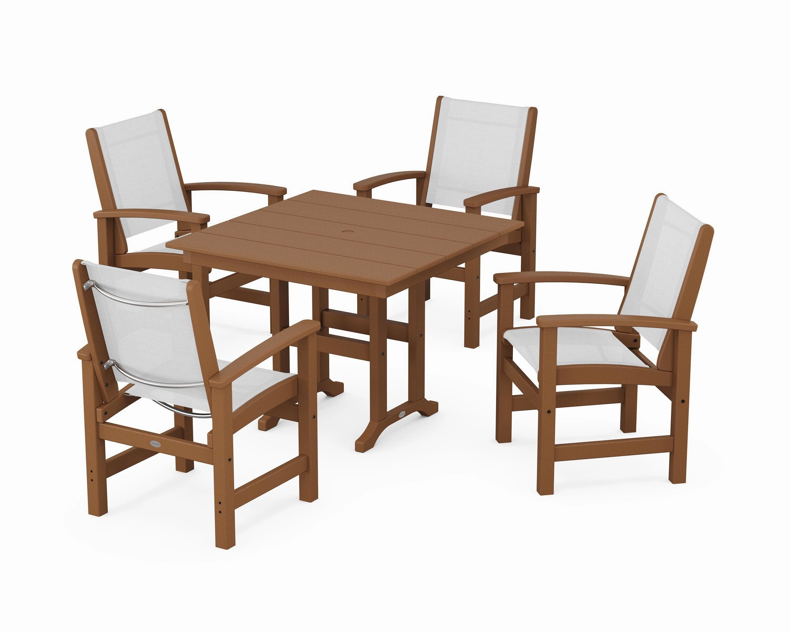 Coastal 5-Piece Farmhouse Dining Set