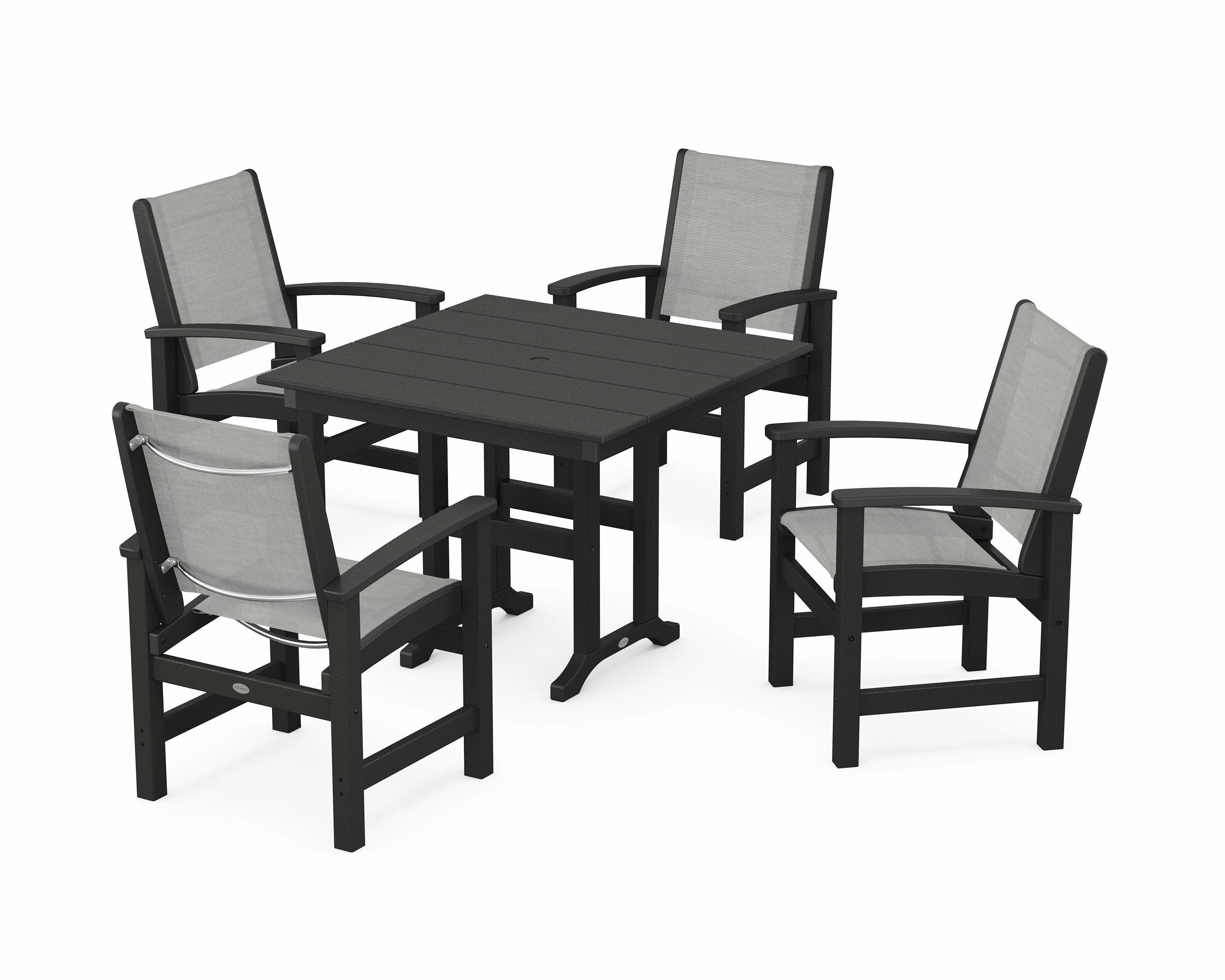 Coastal 5-Piece Farmhouse Dining Set