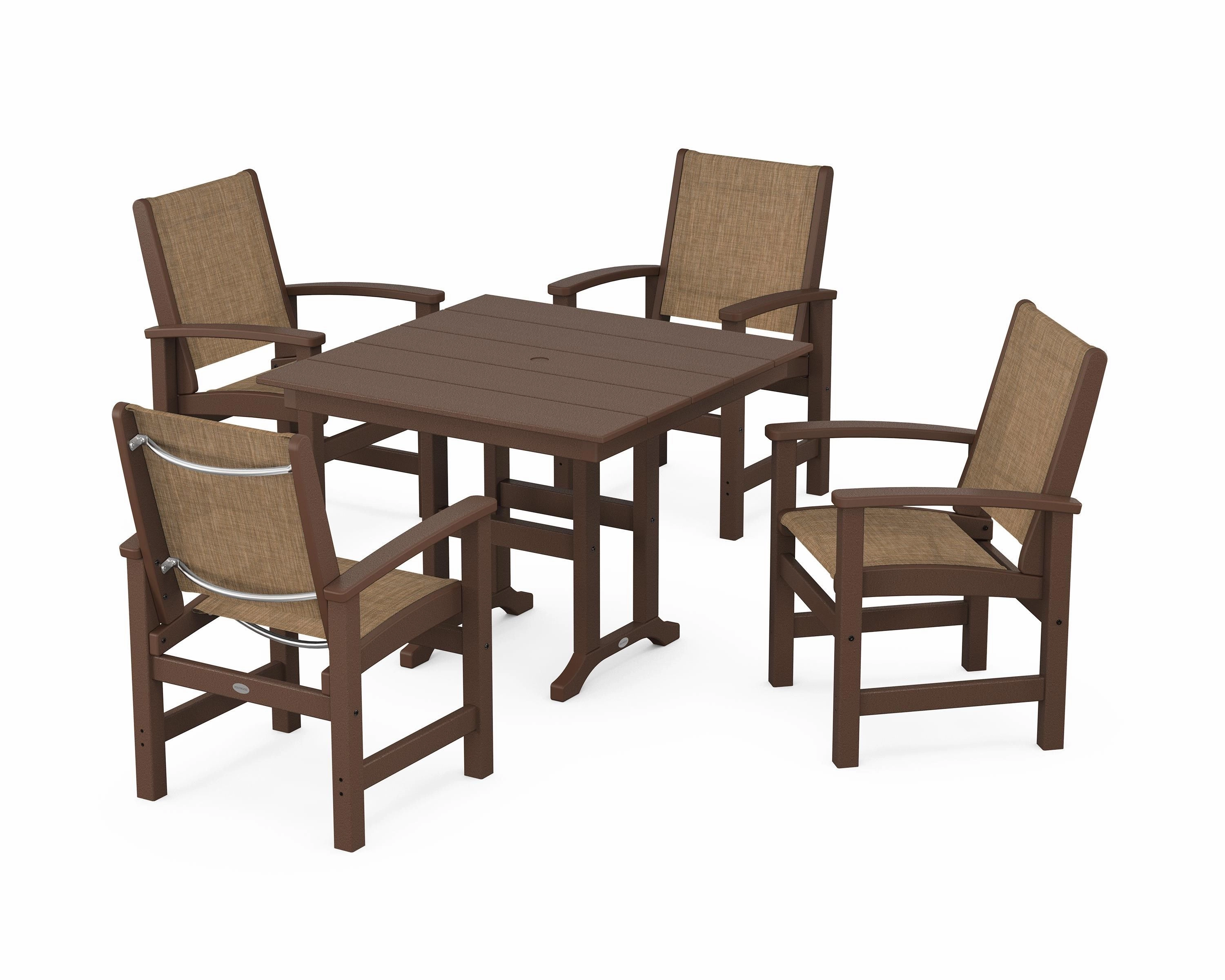 Coastal 5-Piece Farmhouse Dining Set