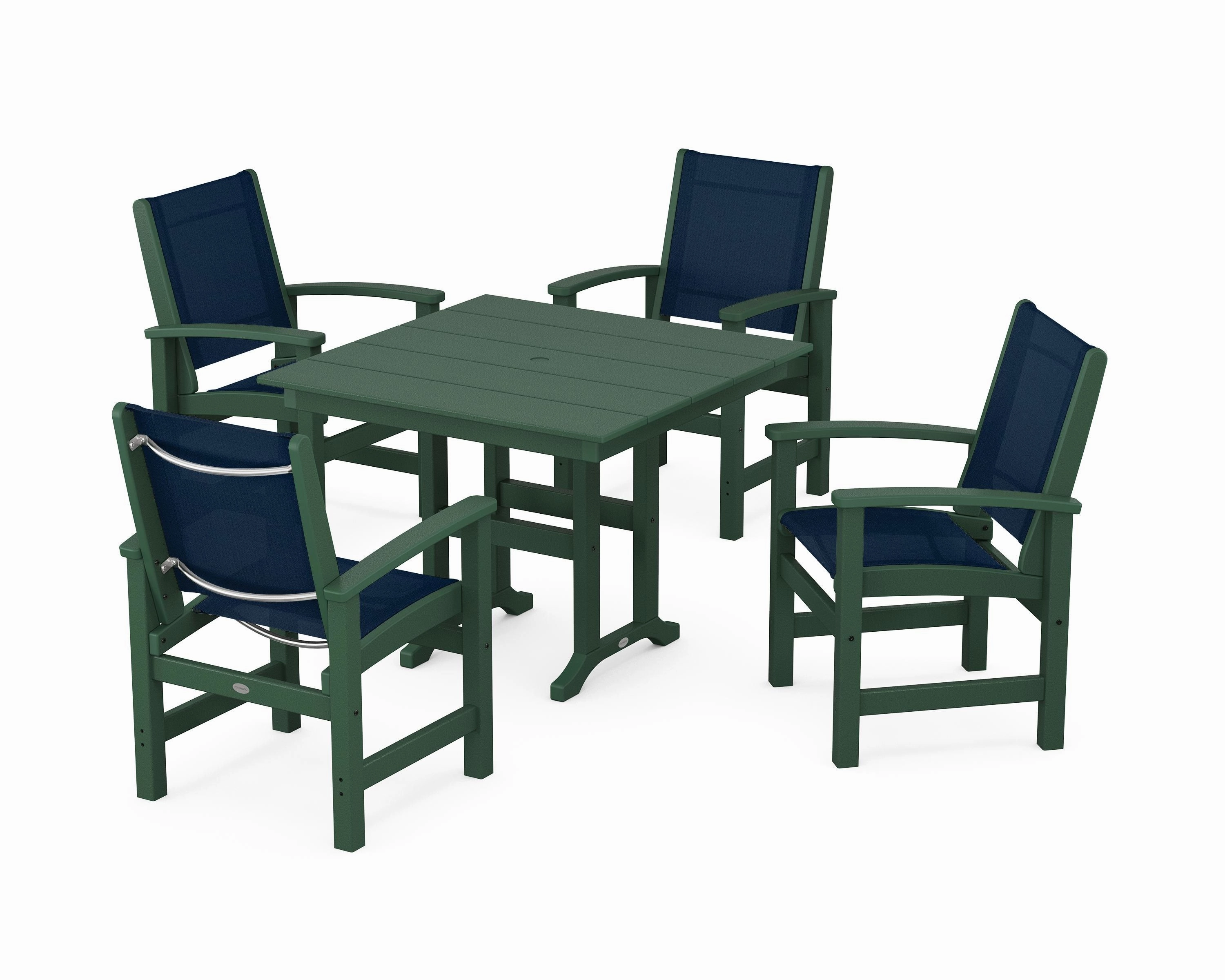 Coastal 5-Piece Farmhouse Dining Set