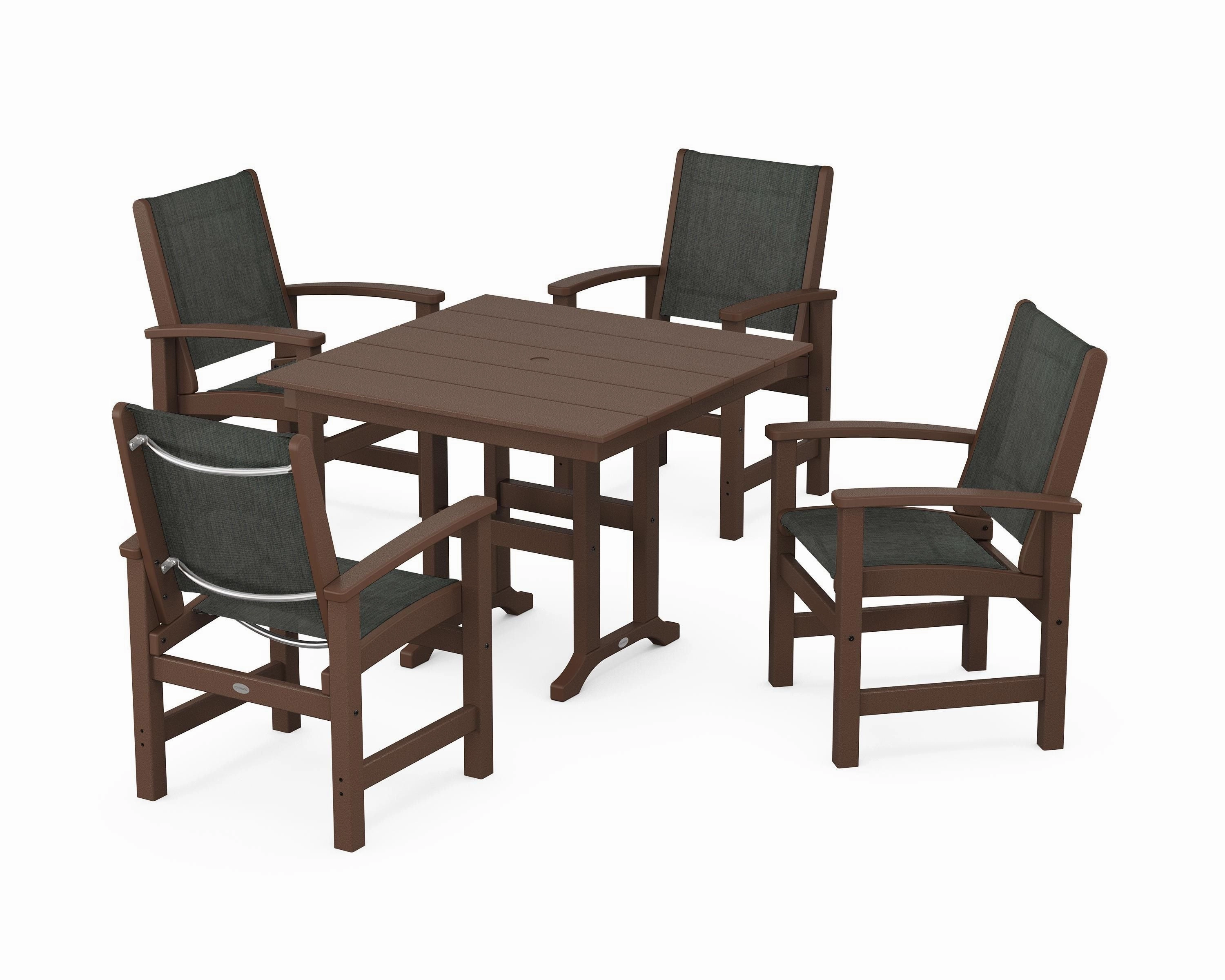 Coastal 5-Piece Farmhouse Dining Set