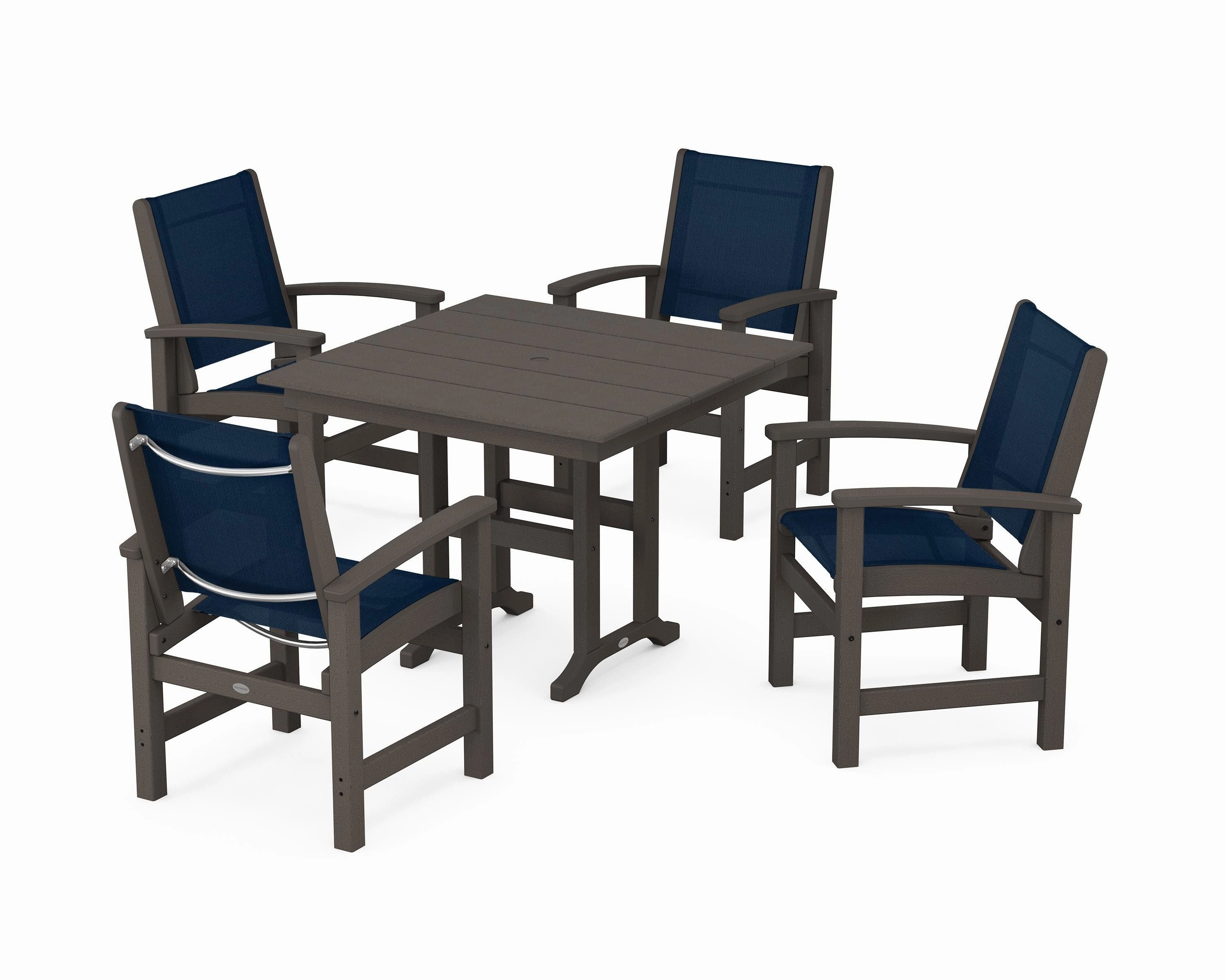 Coastal 5-Piece Farmhouse Dining Set