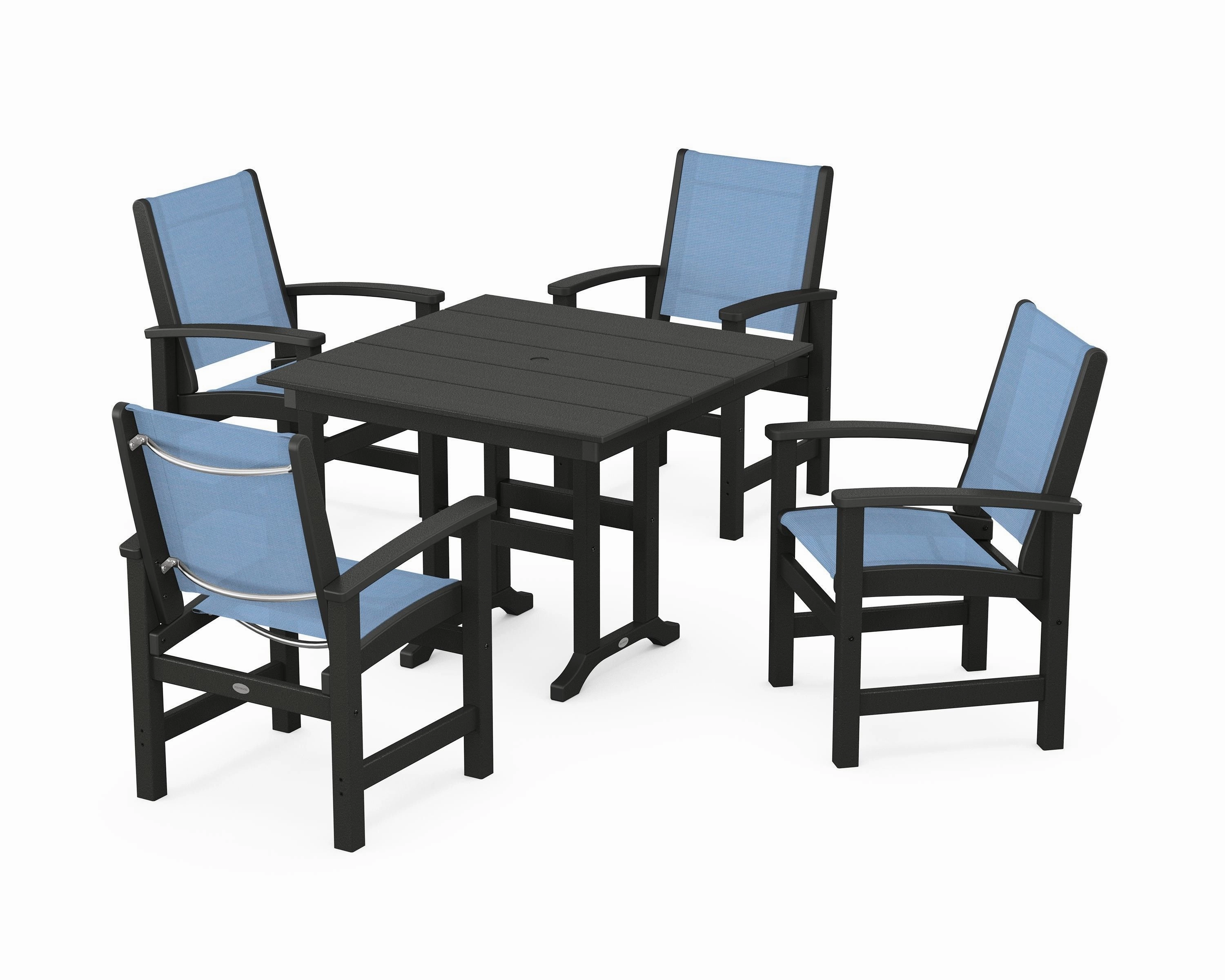 Coastal 5-Piece Farmhouse Dining Set