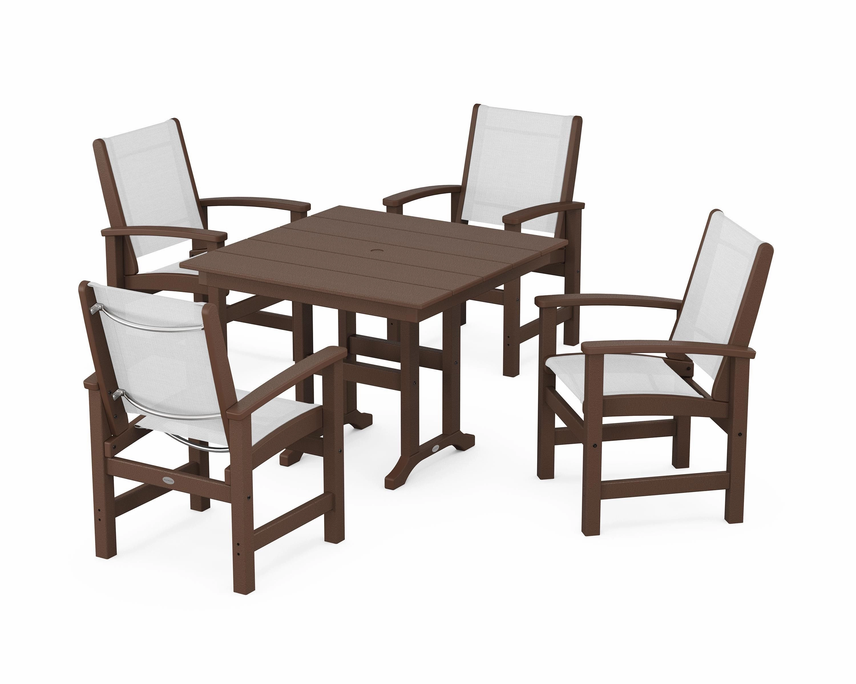 Coastal 5-Piece Farmhouse Dining Set