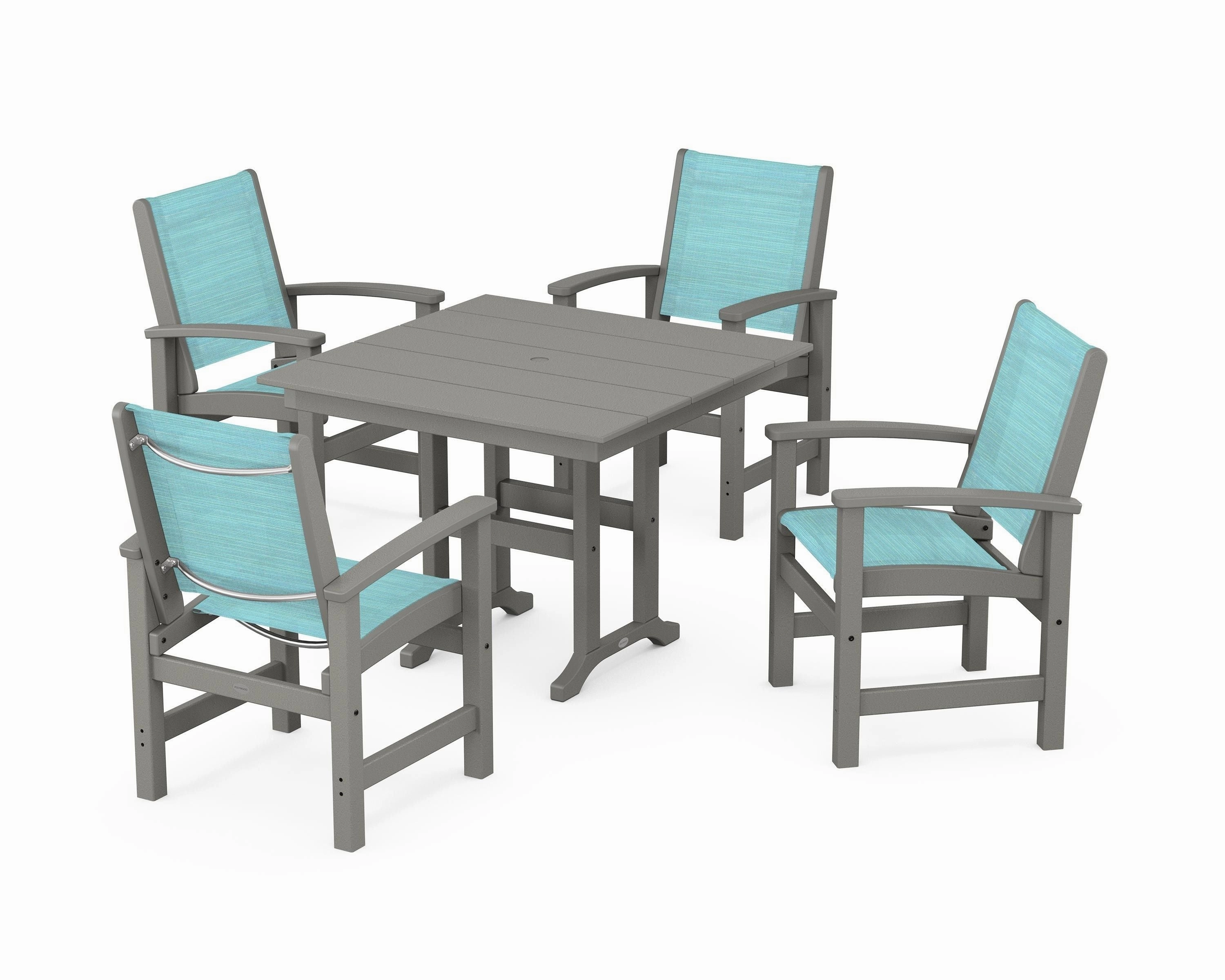 Coastal 5-Piece Farmhouse Dining Set