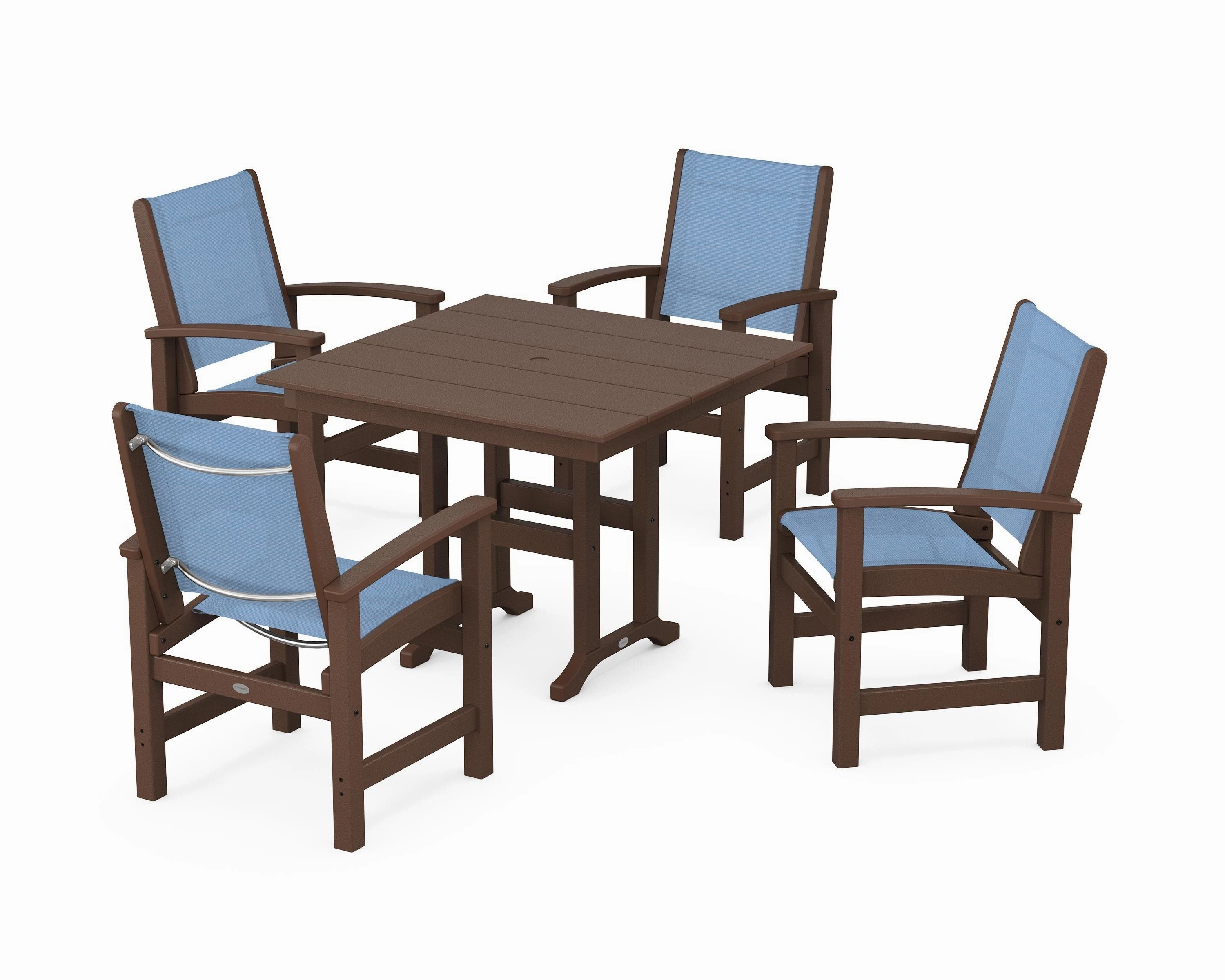Coastal 5-Piece Farmhouse Dining Set