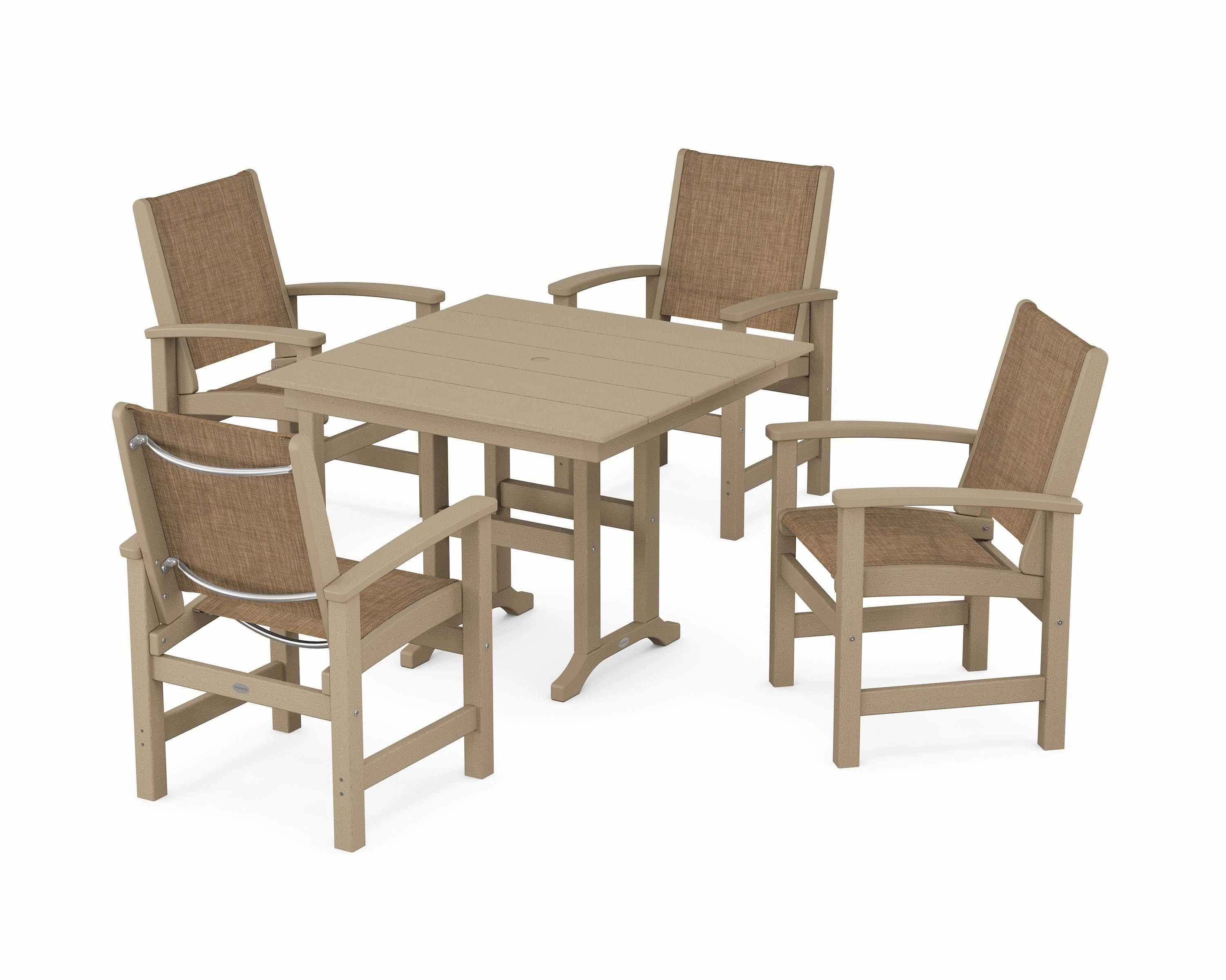 Coastal 5-Piece Farmhouse Dining Set