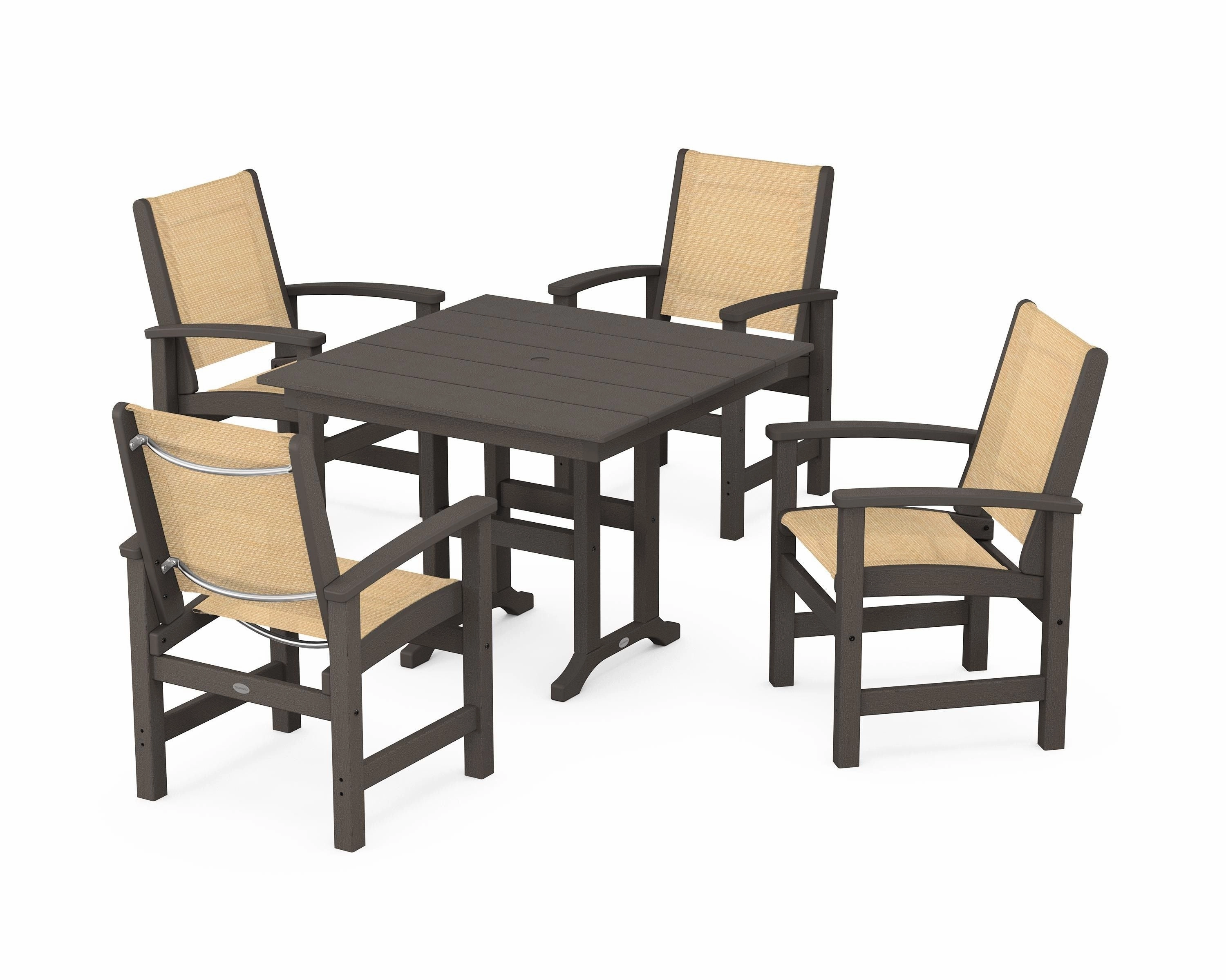 Coastal 5-Piece Farmhouse Dining Set