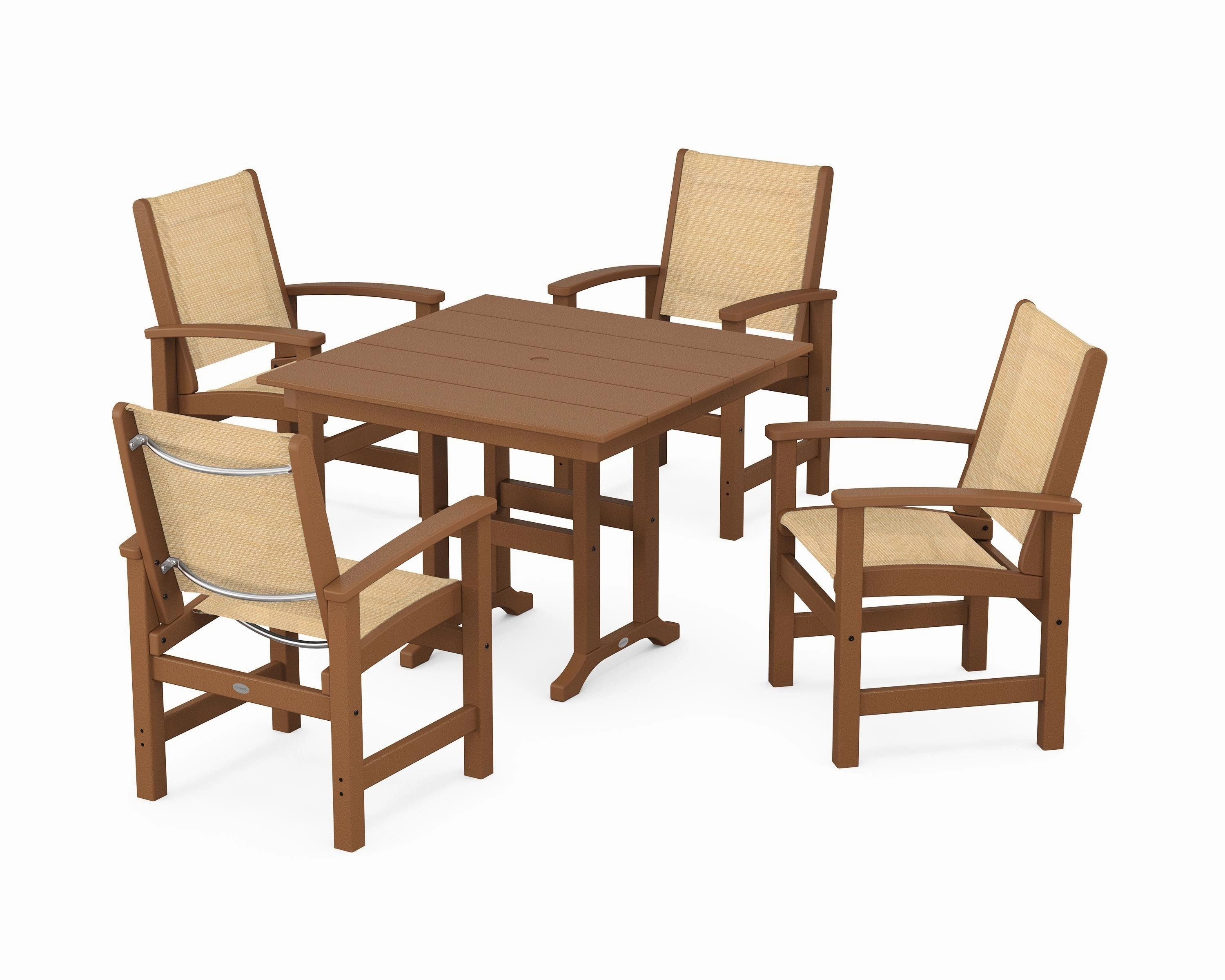 Coastal 5-Piece Farmhouse Dining Set
