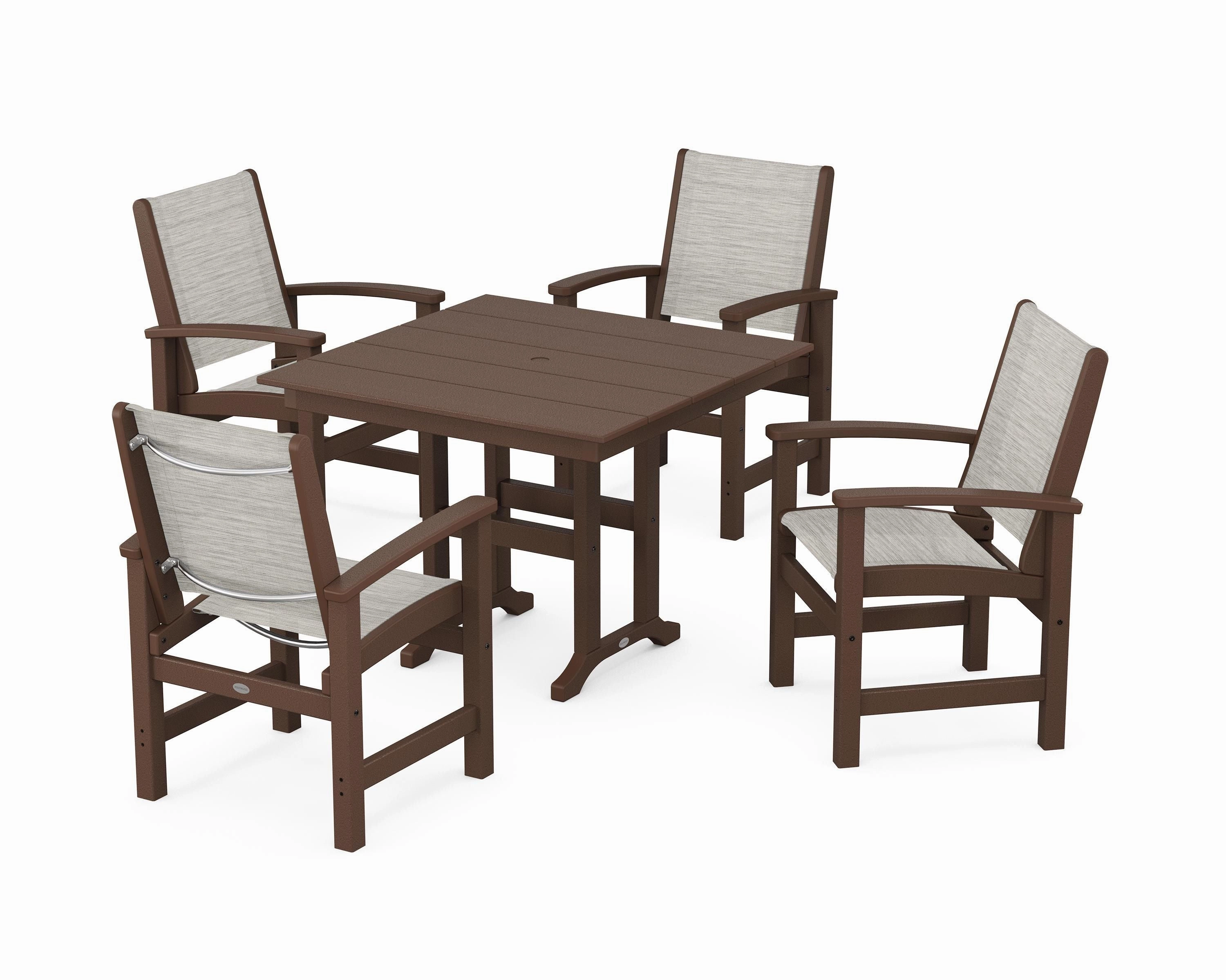 Coastal 5-Piece Farmhouse Dining Set