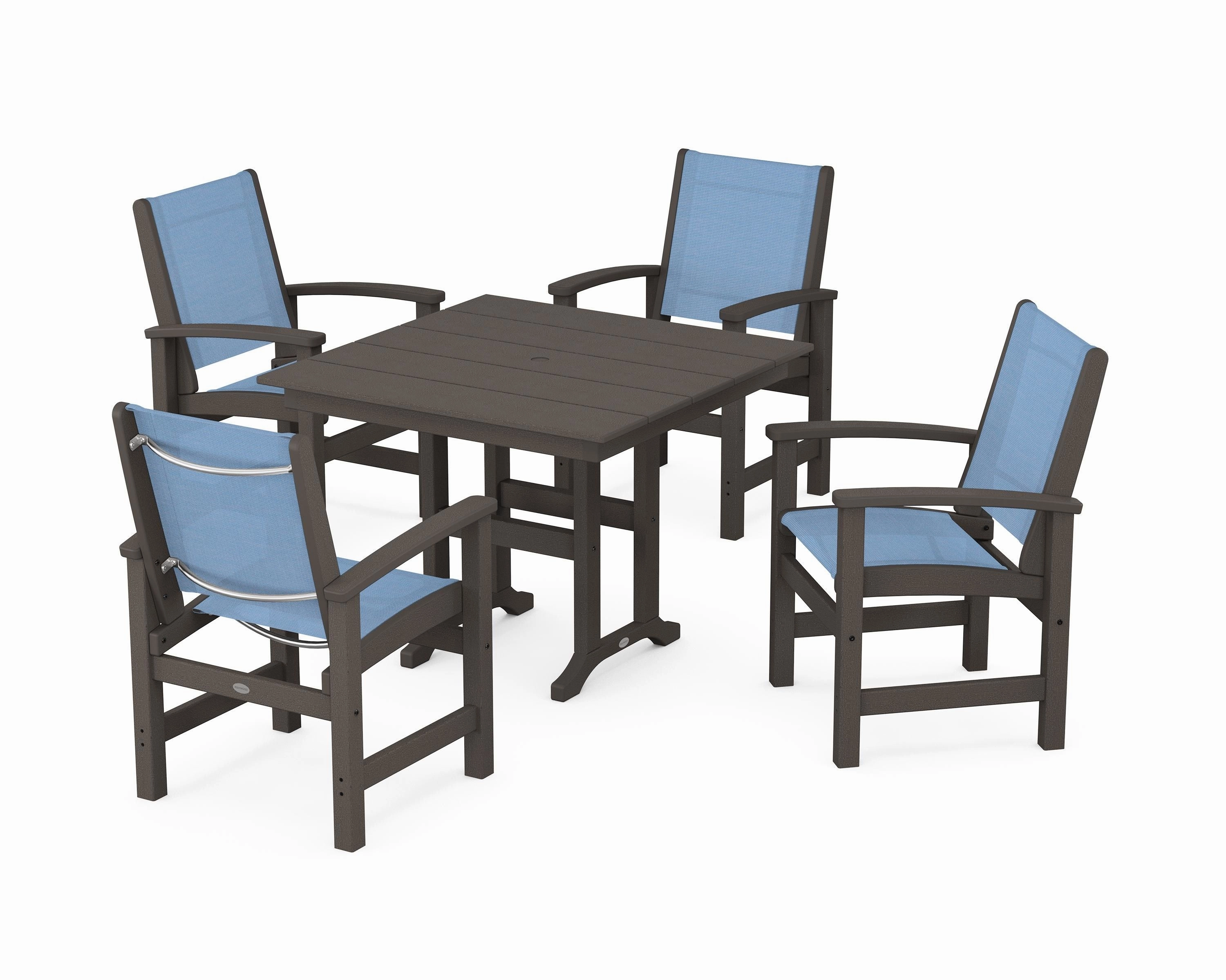 Coastal 5-Piece Farmhouse Dining Set
