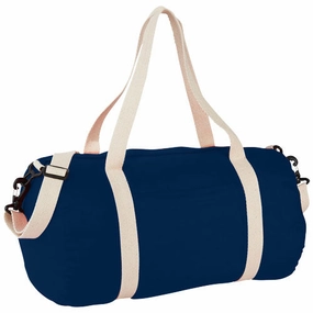 Cochichuate Cotton Barrel Duffel Bag 25L - Navy Shop Hot Deals Dont Miss Out