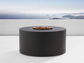 Coden Outdoor Round Propane Fire Pitoutdoor fire table set with chairs