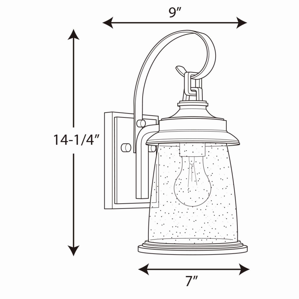 Conover One Light Wall Lantern Antique Pewter