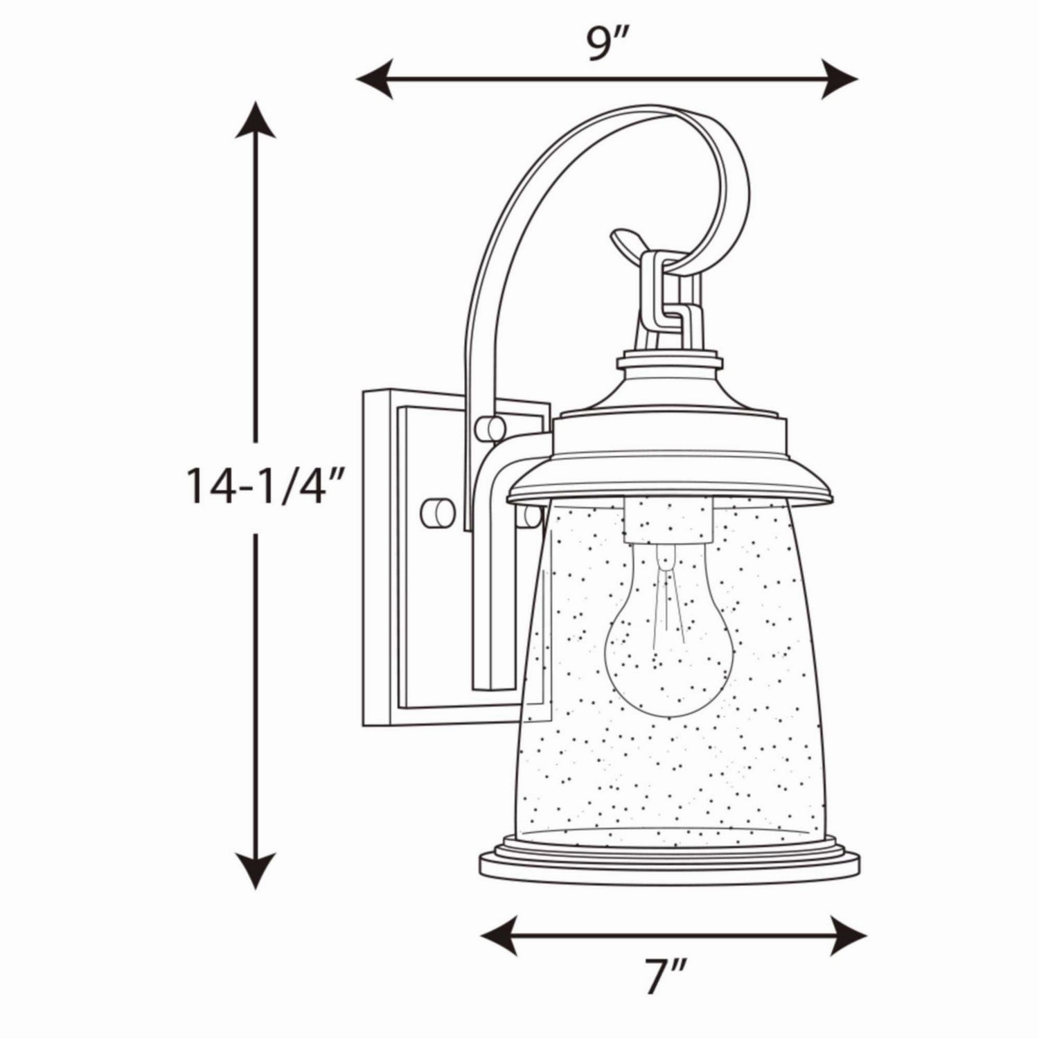 Conover One Light Wall Lantern Antique Pewter