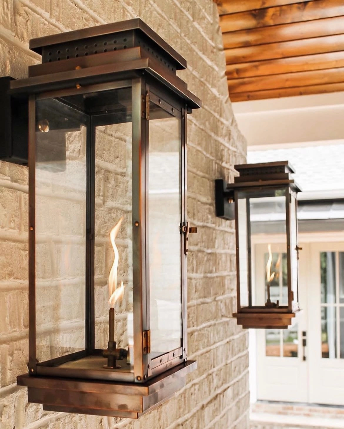 Contempo 18" Natural Gas Outdoor Wall Sconce