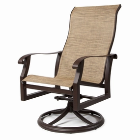 Cortland Sling High Back Swivel Rocker Dining Chairaluminum alloy outdoor sofa set