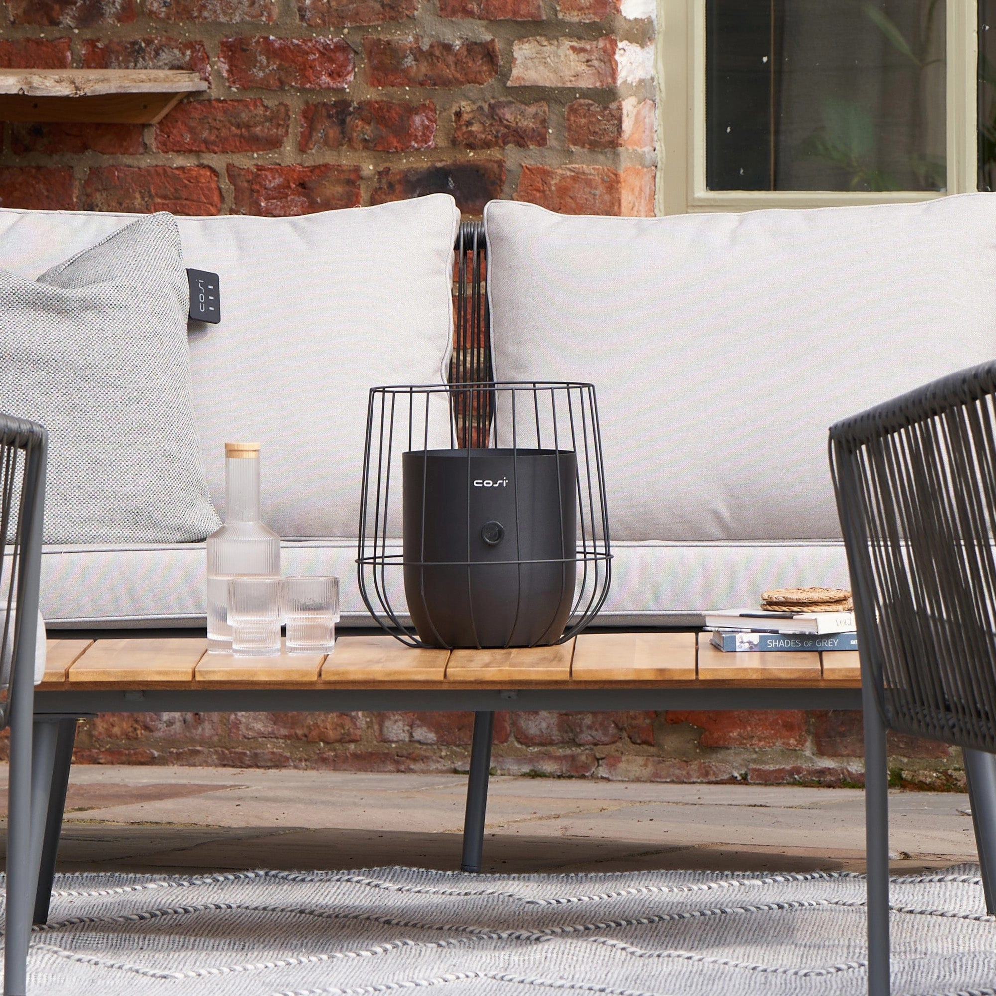 Cosiscoop Basket Black - Outdoor Fire Lantern