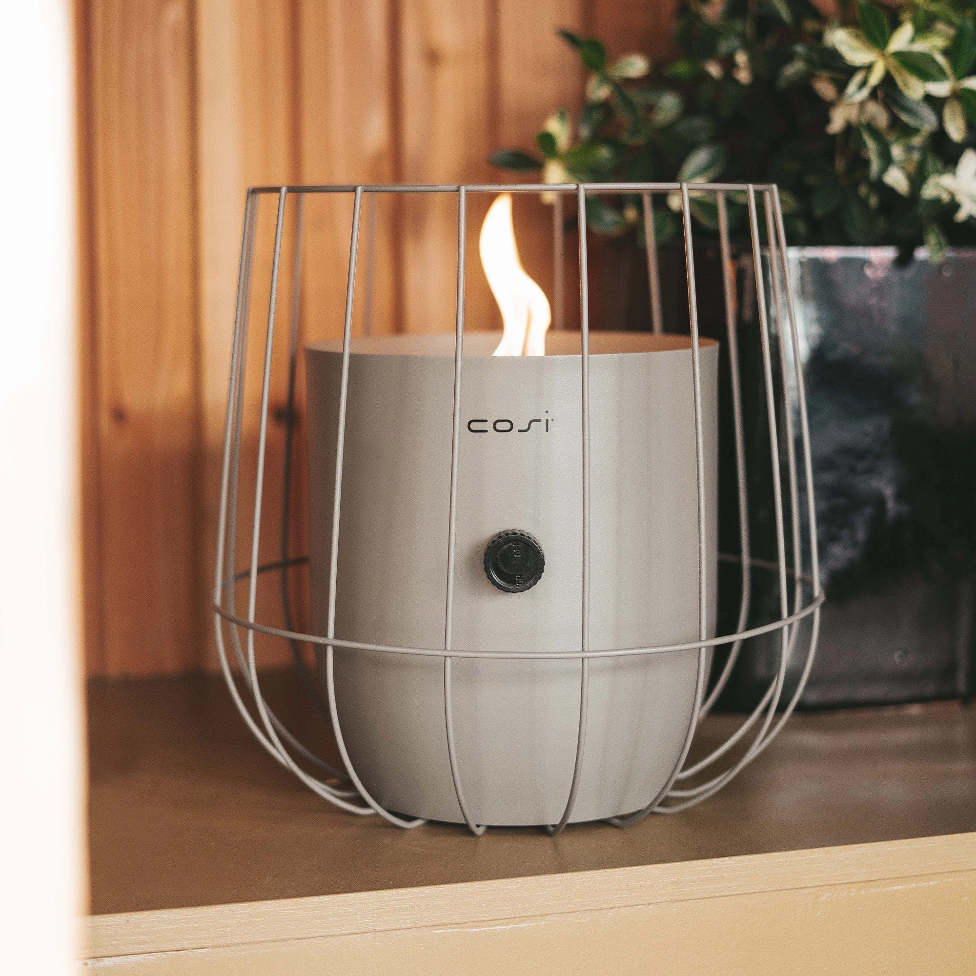 Cosiscoop Basket Olive Green - Outdoor Fire Lantern