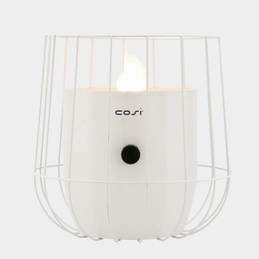 Cosiscoop Basket White - Outdoor Fire LanternWeatherproof outdoor lighting