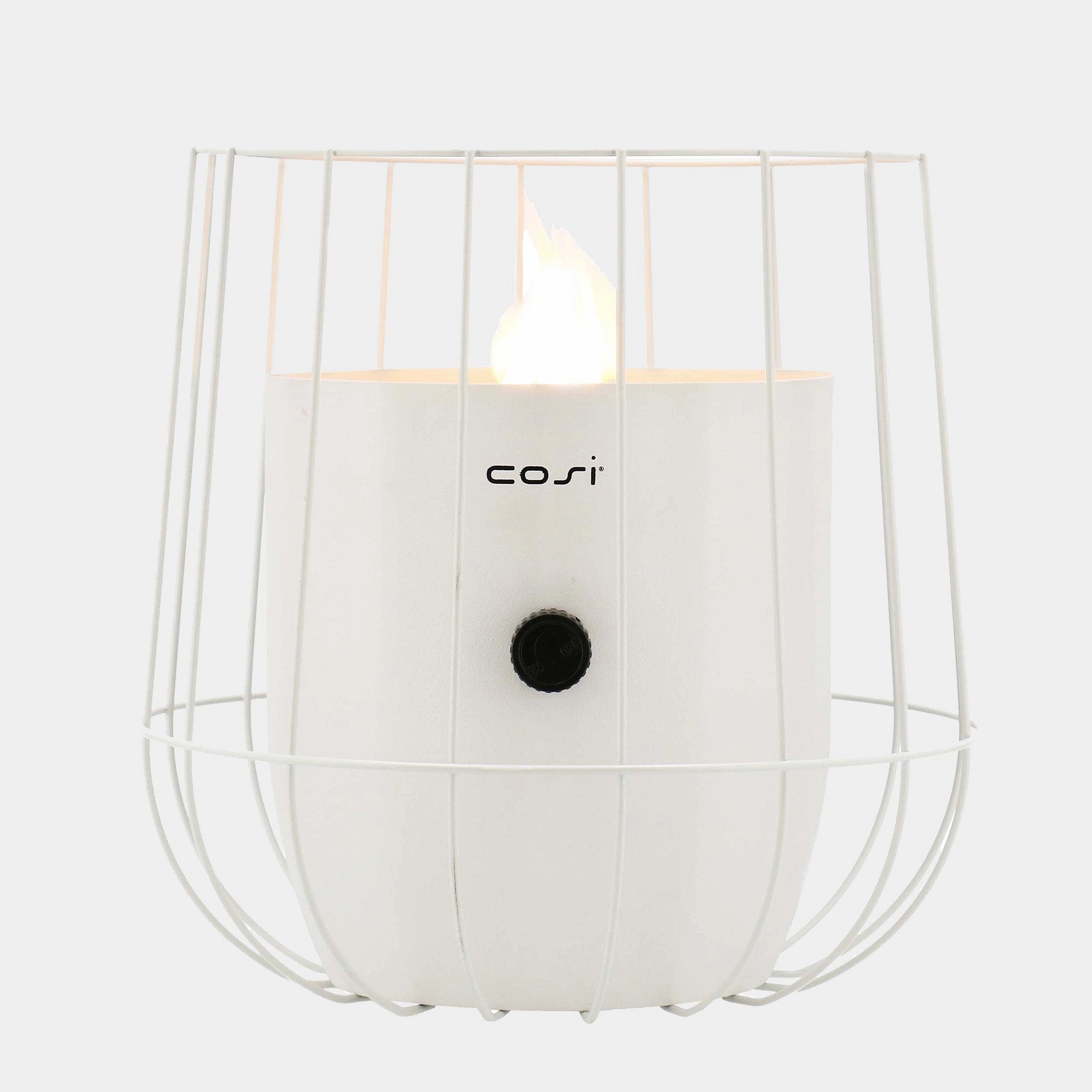Cosiscoop Basket White - Outdoor Fire LanternWeatherproof outdoor lighting