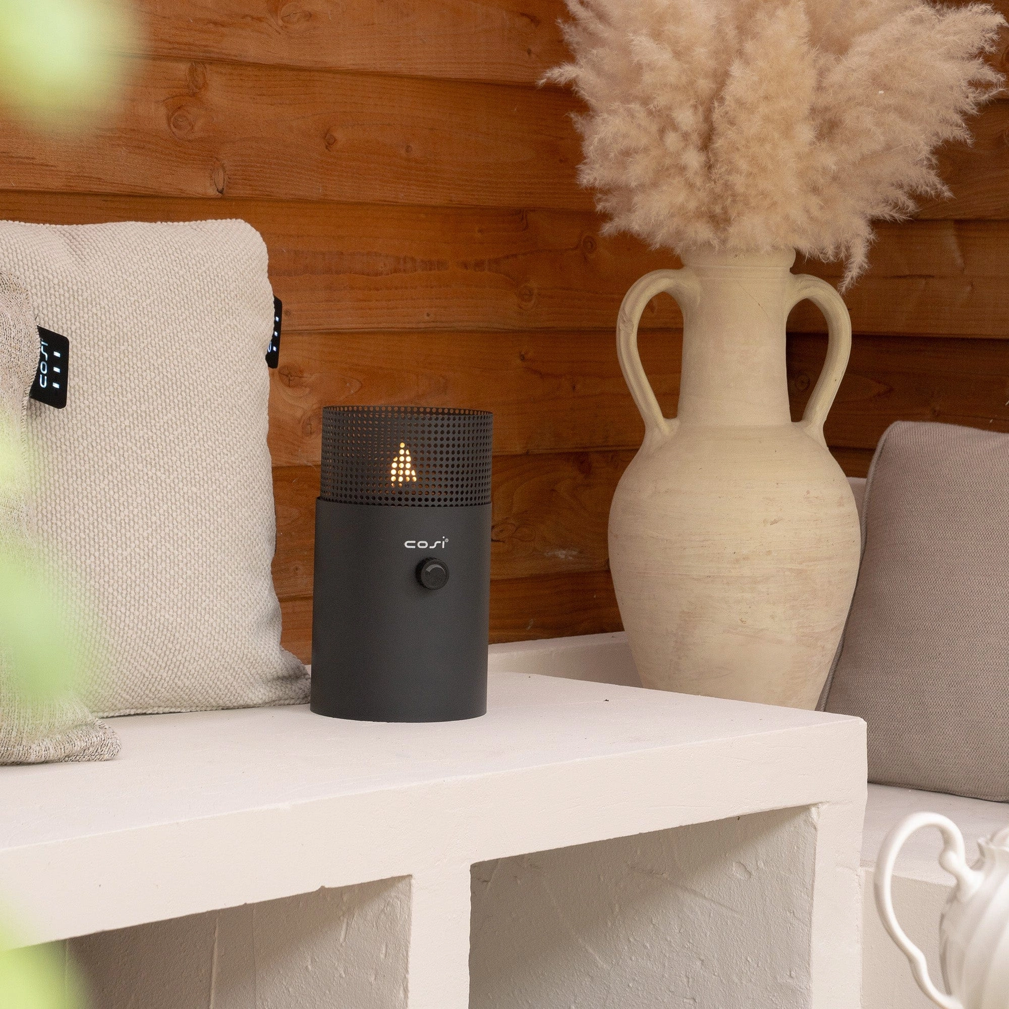 Cosiscoop Dot Anthracite - Outdoor Fire Lantern