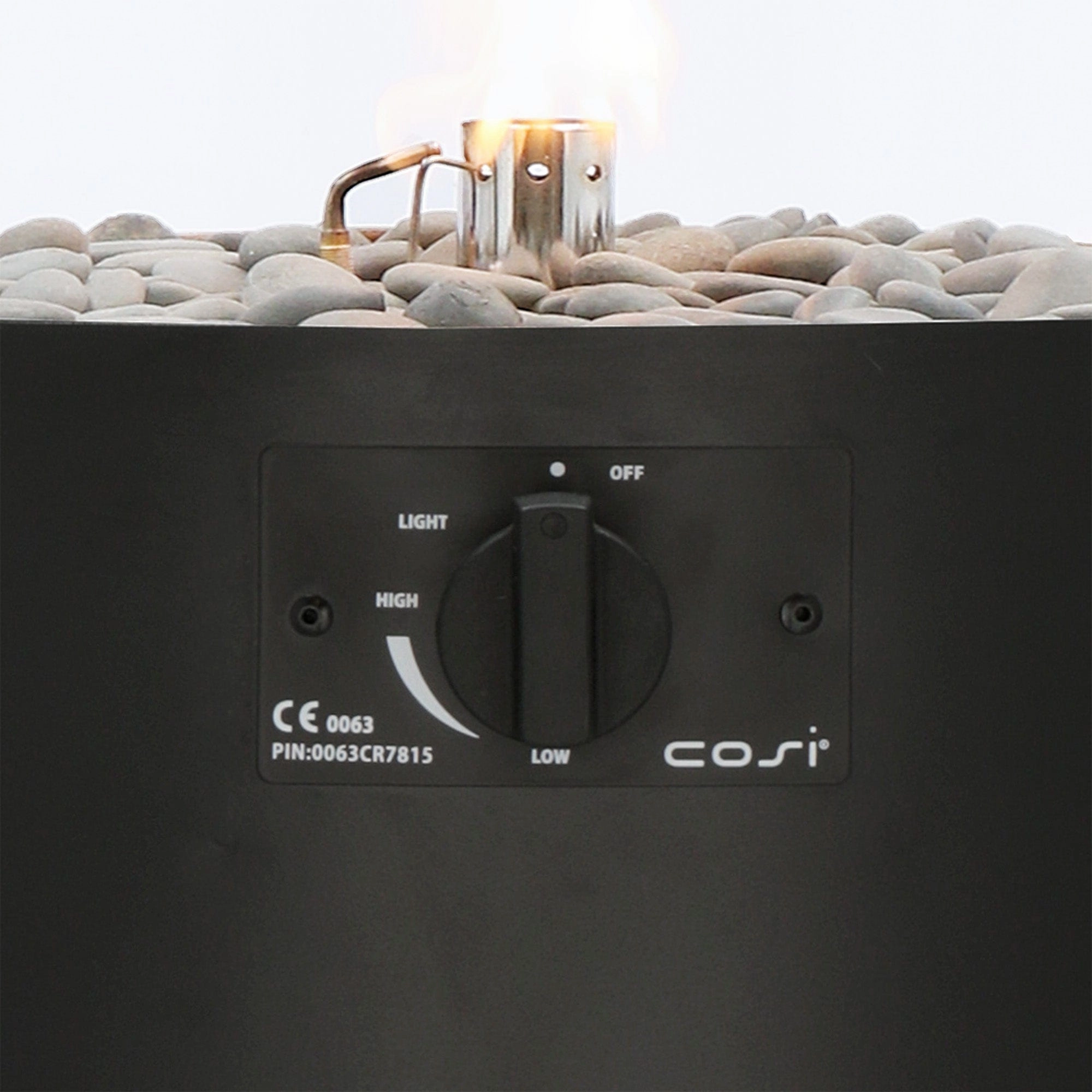 Cosiscoop Pillar Black -  Outdoor Fire Lantern