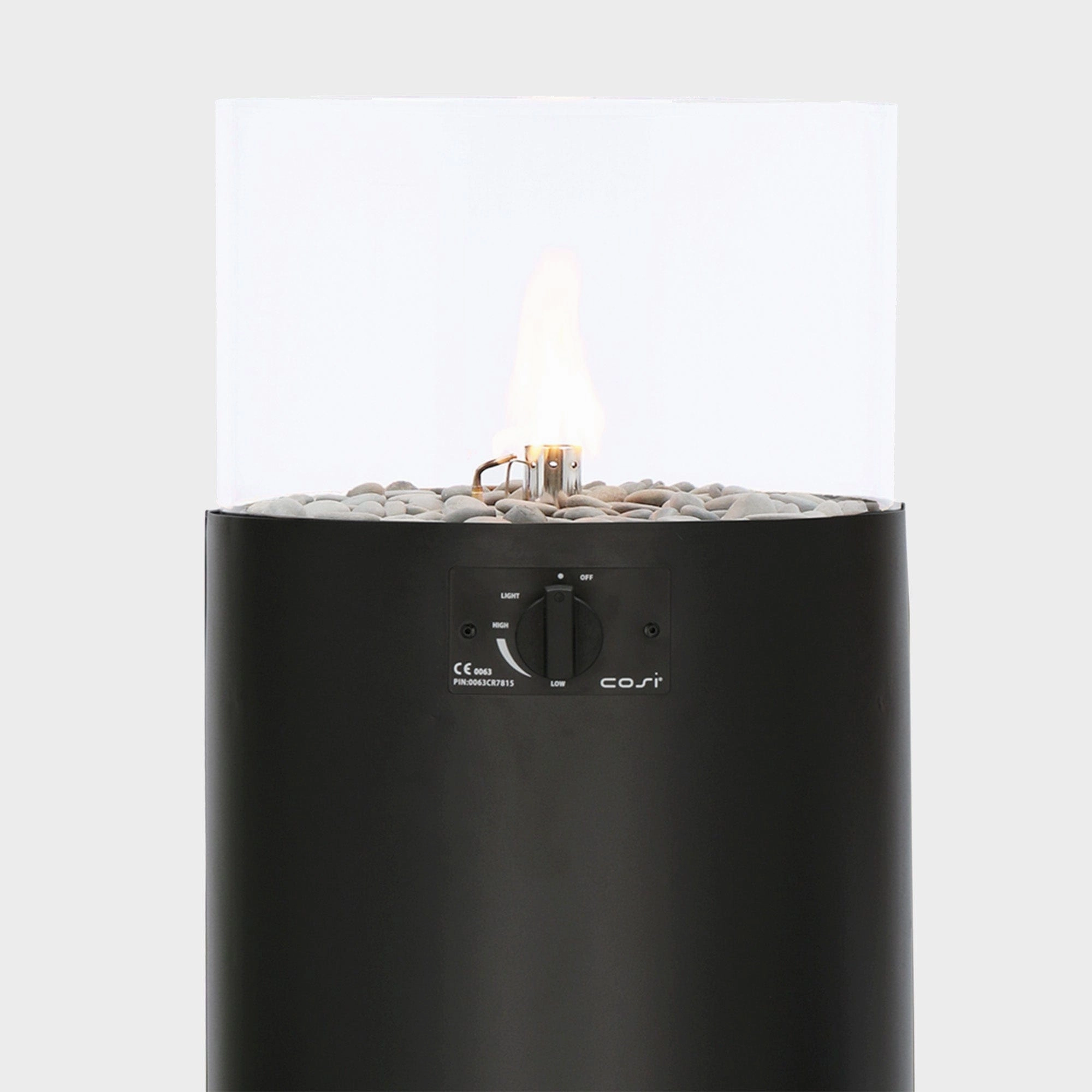 Cosiscoop Pillar Black -  Outdoor Fire Lantern