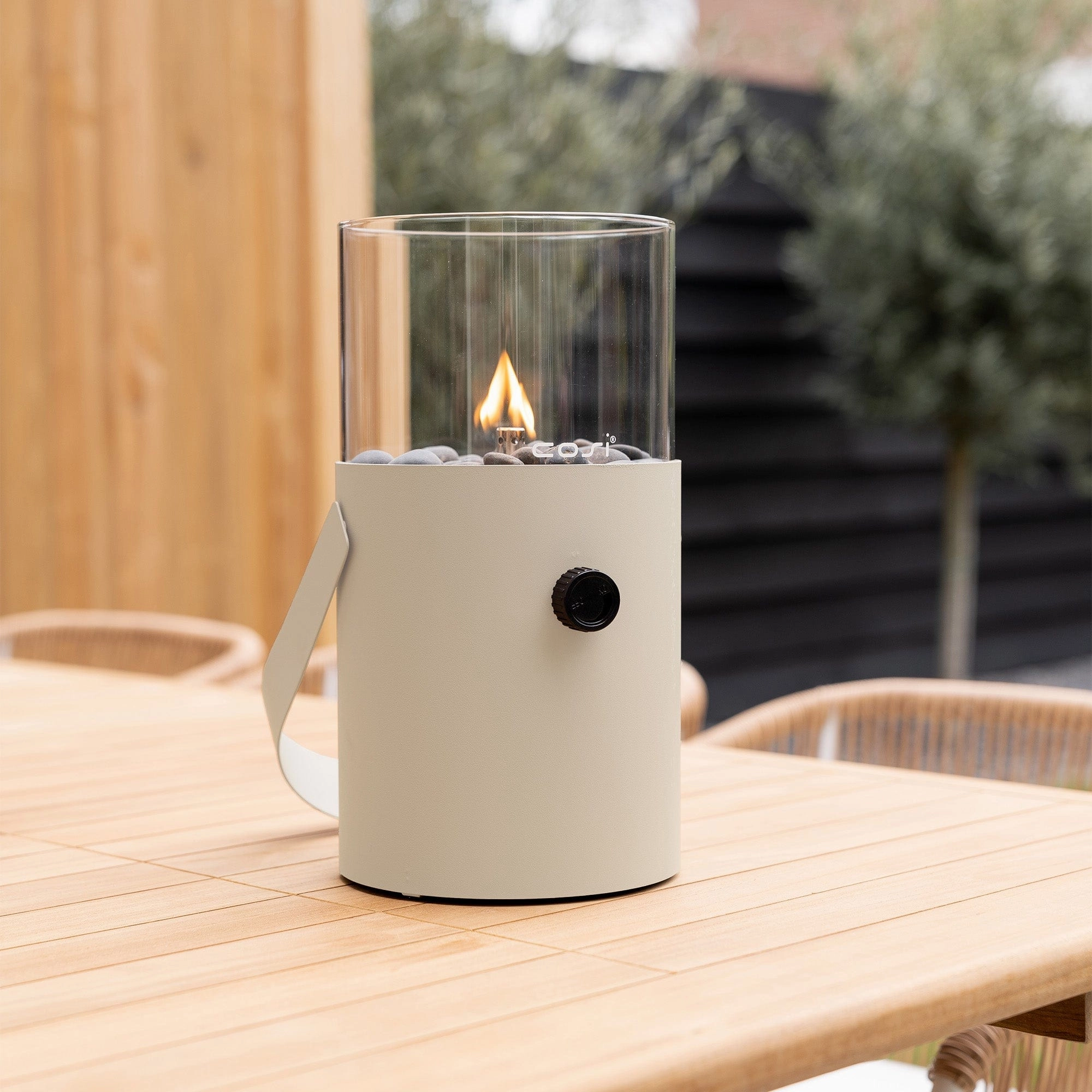 Cosiscoop Sandy Beige- Outdoor Fire Lantern
