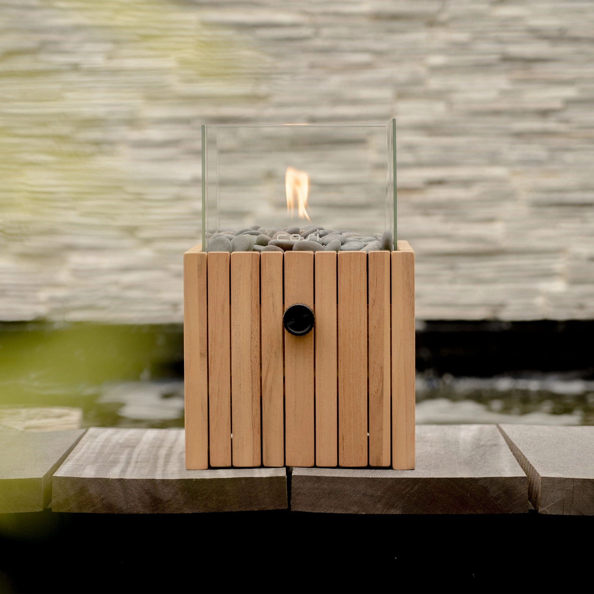 Cosiscoop Timber Square - Outdoor Fire Lantern