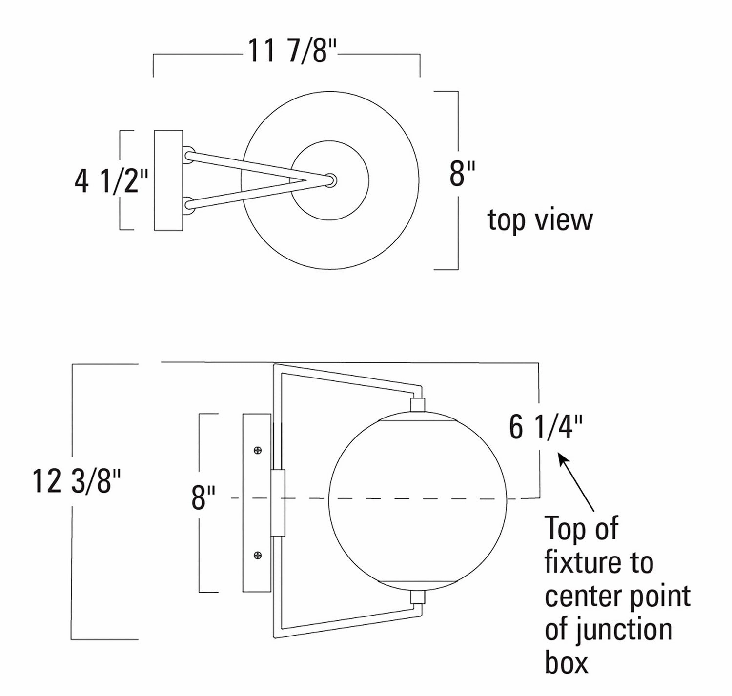 Cosmos LED Outdoor Wall Mount Matte Black With Satin Brass