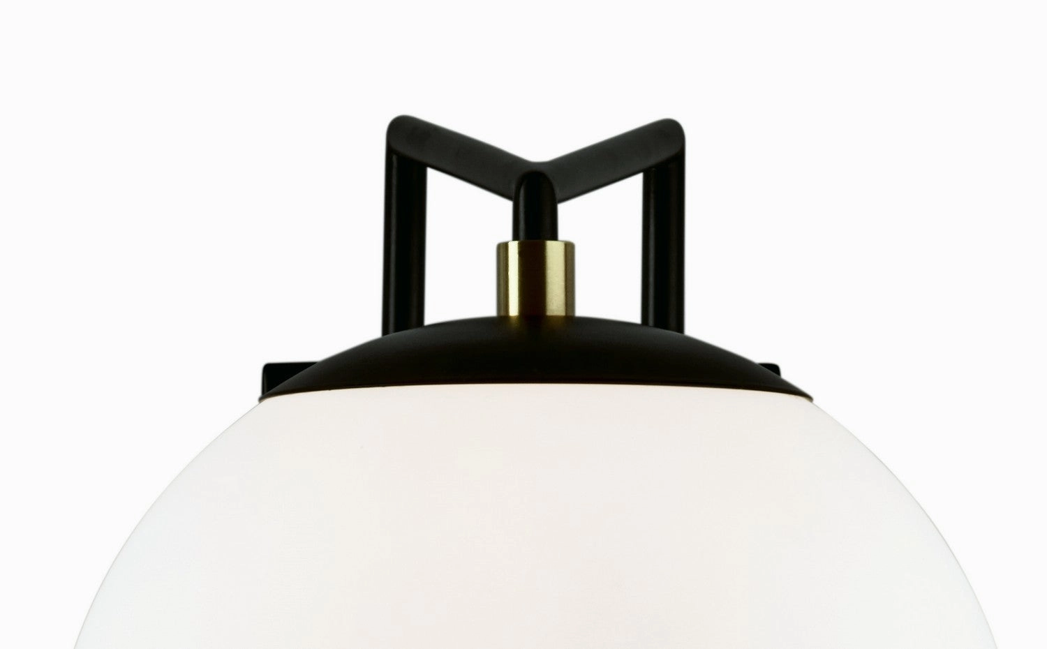 Cosmos LED Outdoor Wall Mount Matte Black With Satin Brass