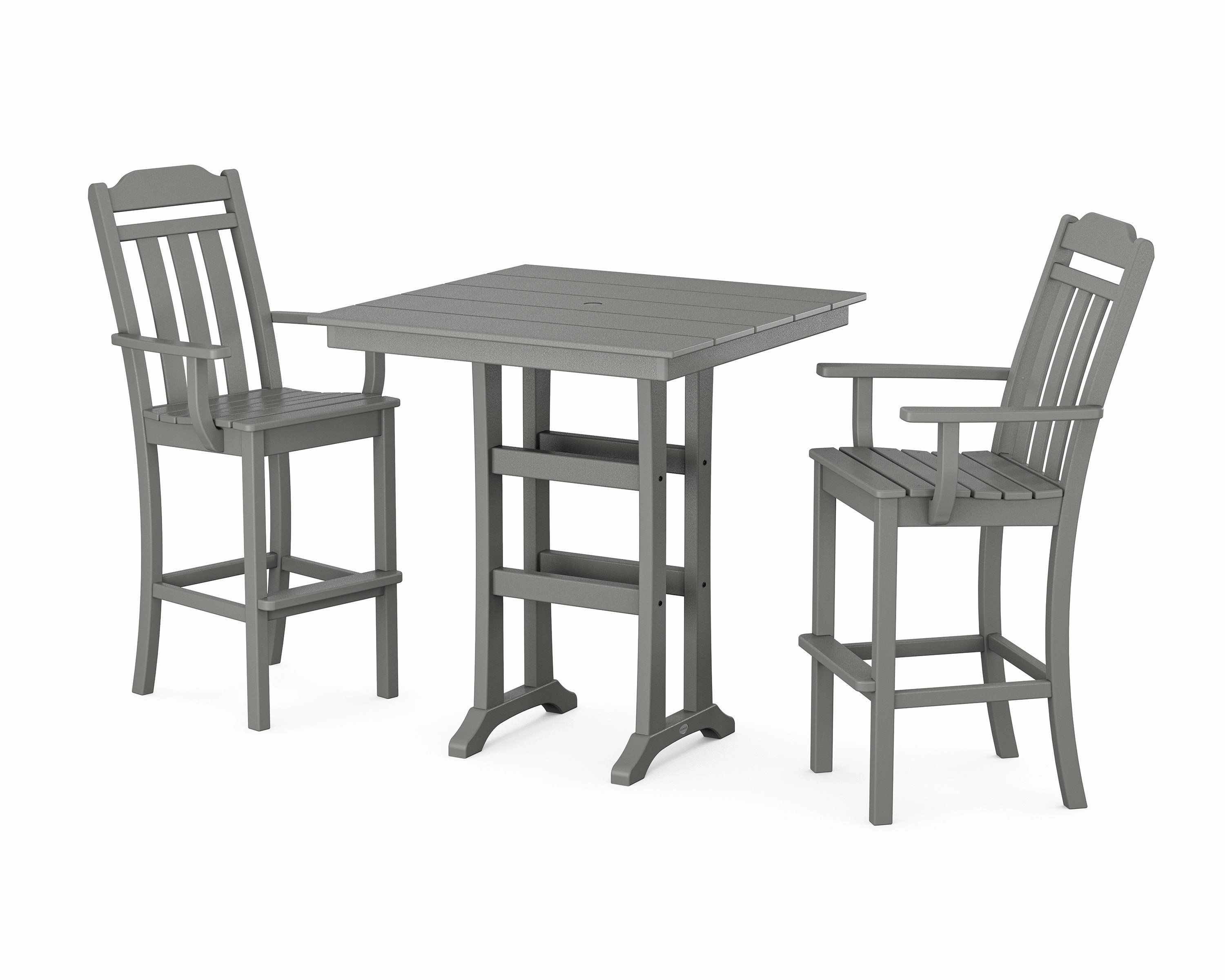 Cottage 3-Piece Farmhouse Bar Set with Trestle Legsoutdoor patio furniture set