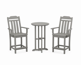 Cottage 3-Piece Farmhouse Bistro Counter Setoutdoor patio furniture set