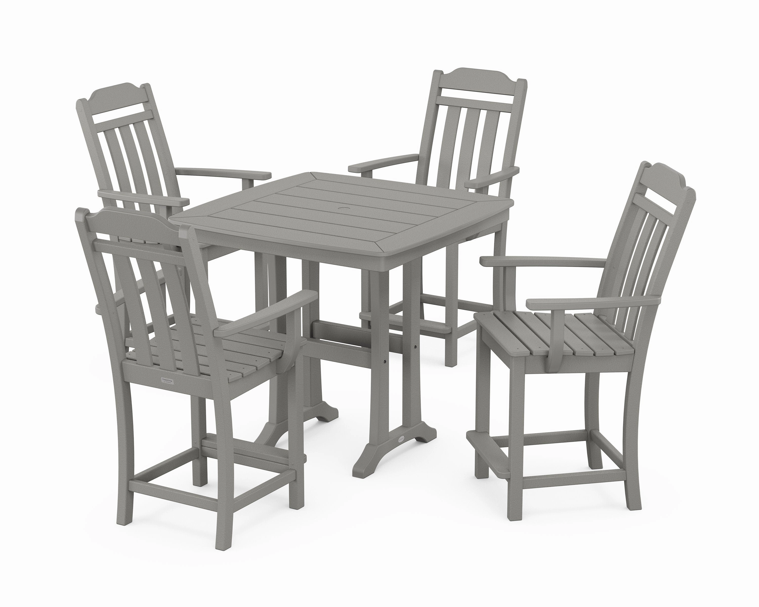 Cottage 5-Piece Counter Set with Trestle Legsoutdoor patio furniture set