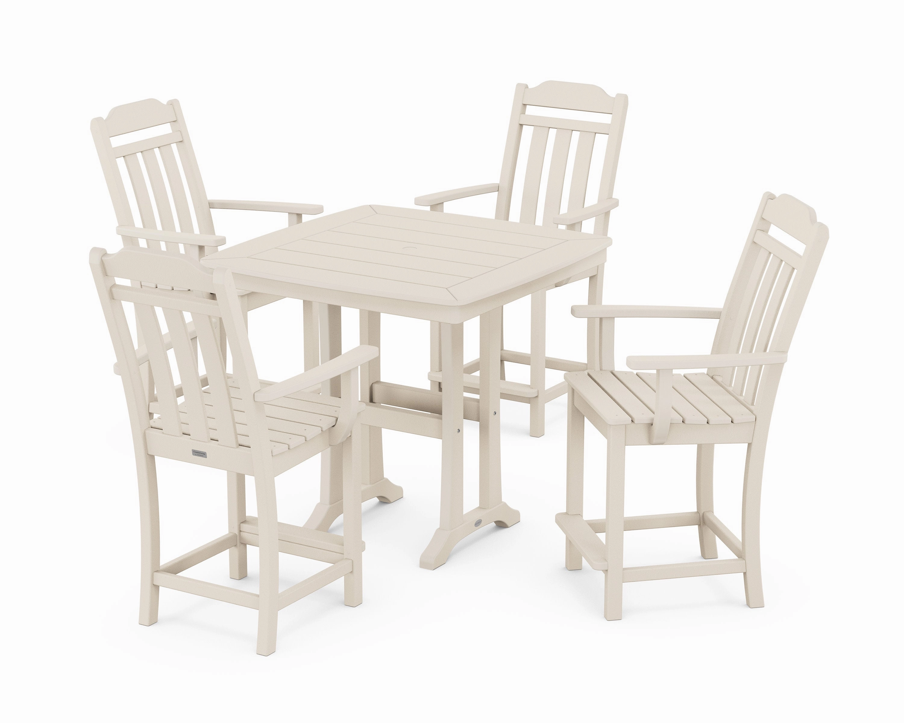 Cottage 5-Piece Counter Set with Trestle Legs