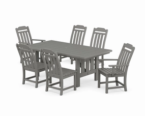 Cottage 7-Piece Dining Set with Mission Tableoutdoor patio furniture set