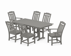 Cottage 7-Piece Farmhouse Dining Setoutdoor patio furniture set