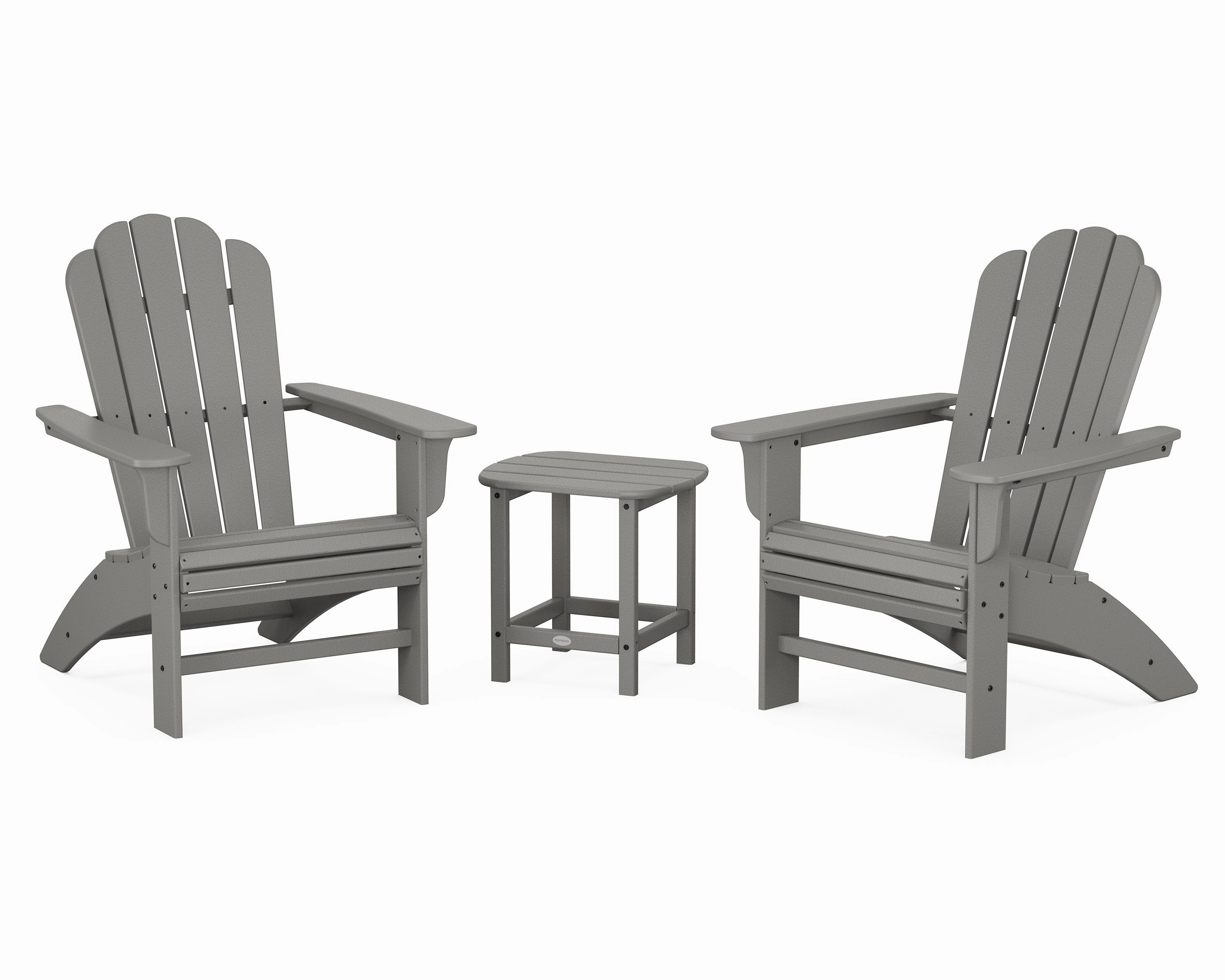 Cottage Curveback Adirondack Chair 3-Piece Setoutdoor patio dining furniture set