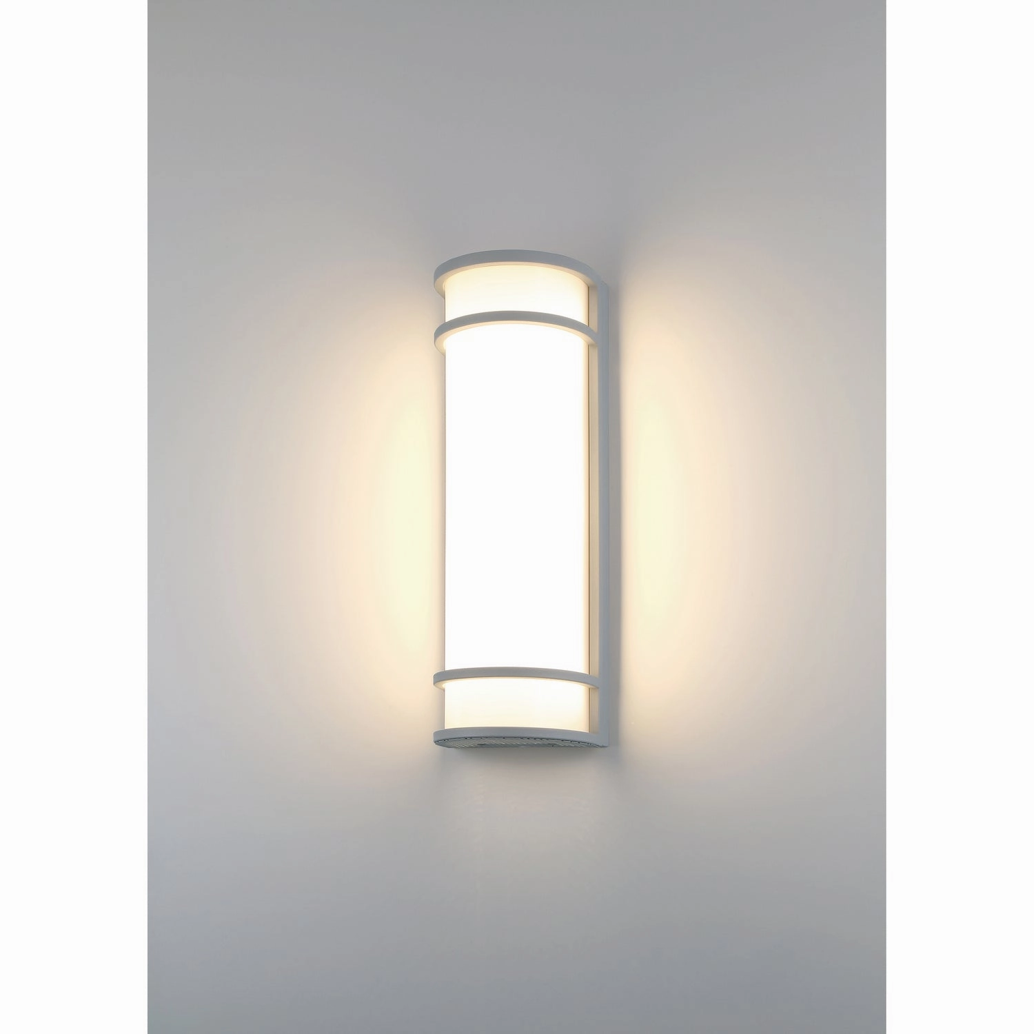 Cove Dual Voltage LED Outdoor Wall Mount Satin