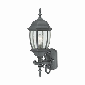 Covington One Light Outdoor Wall Sconce BlackOutdoor wall sconces with motion sensor