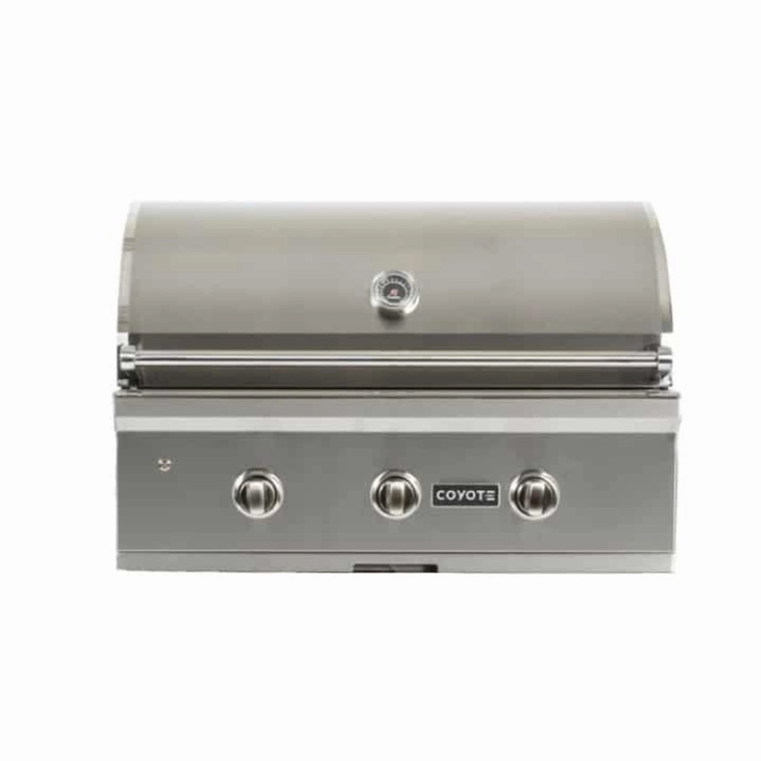 Coyote 34-inch with Infinity Burners Built-in LP Gas Grill C2C34LP compact BBQ grill for small spaces