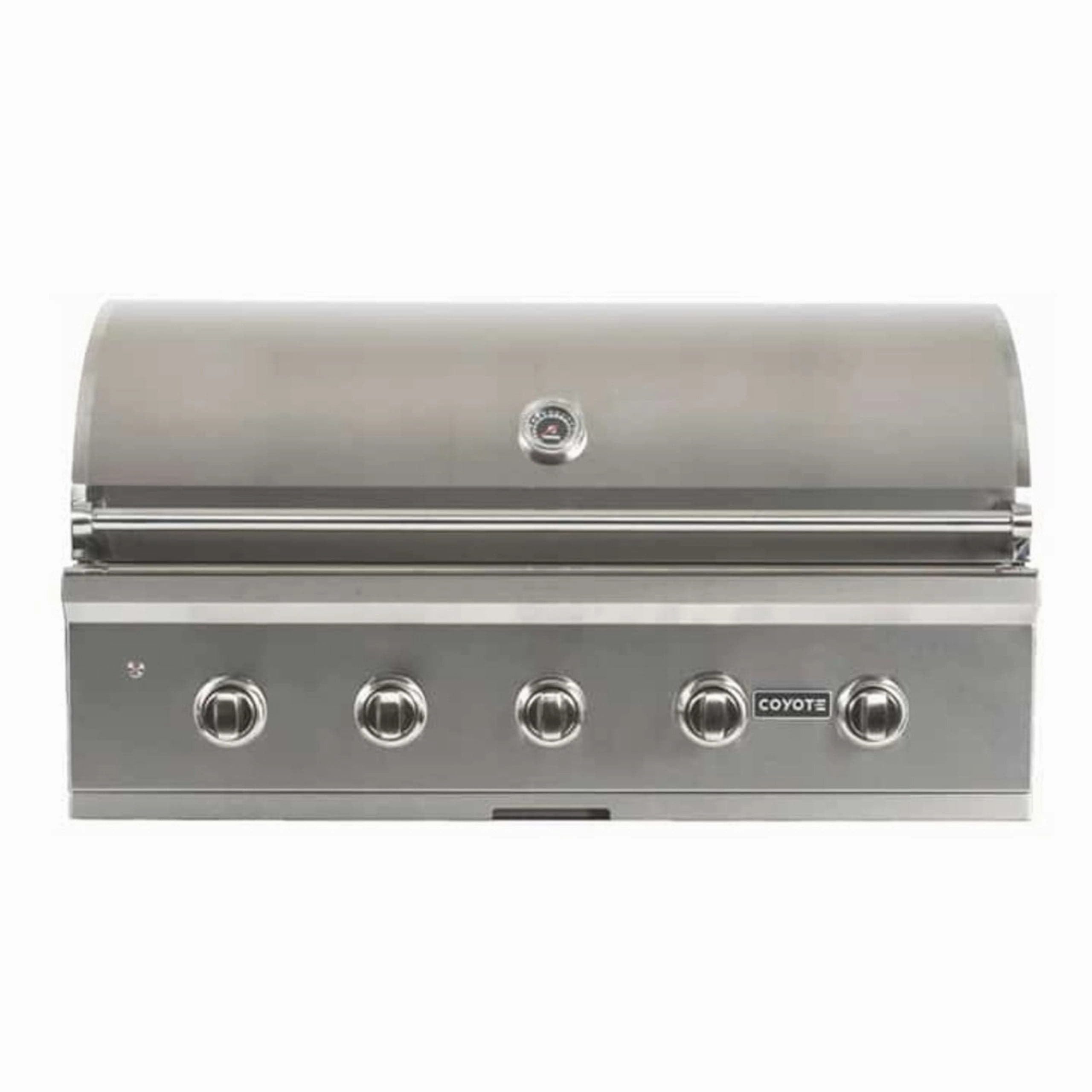 Coyote 42-inch Built-in with Infinity Burners LP Gas Grill C2C42LP compact BBQ grill for small spaces