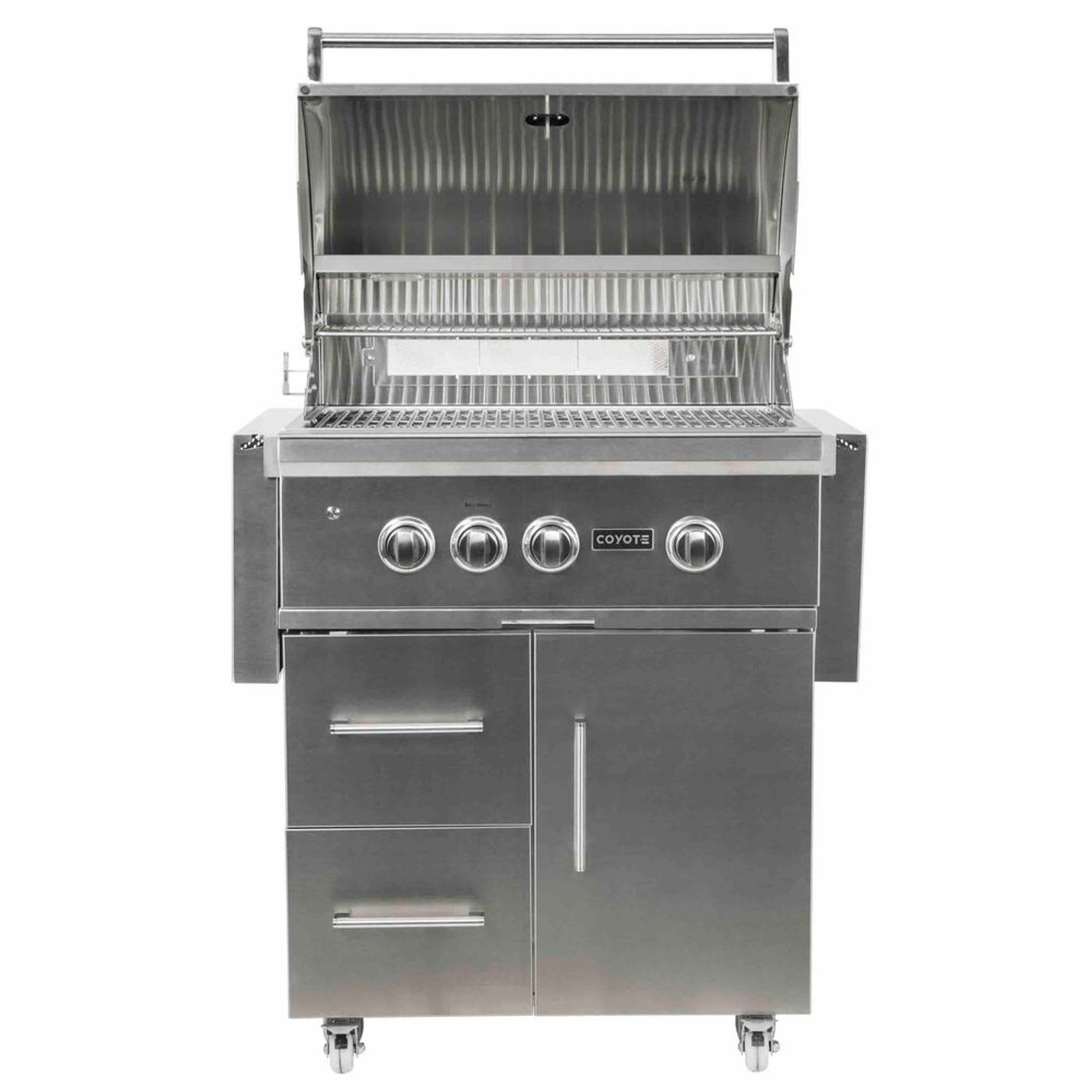 Coyote S-Series 30-inch Rapid Sear Natural Gas Grill on Cart C2SL30NG-FS