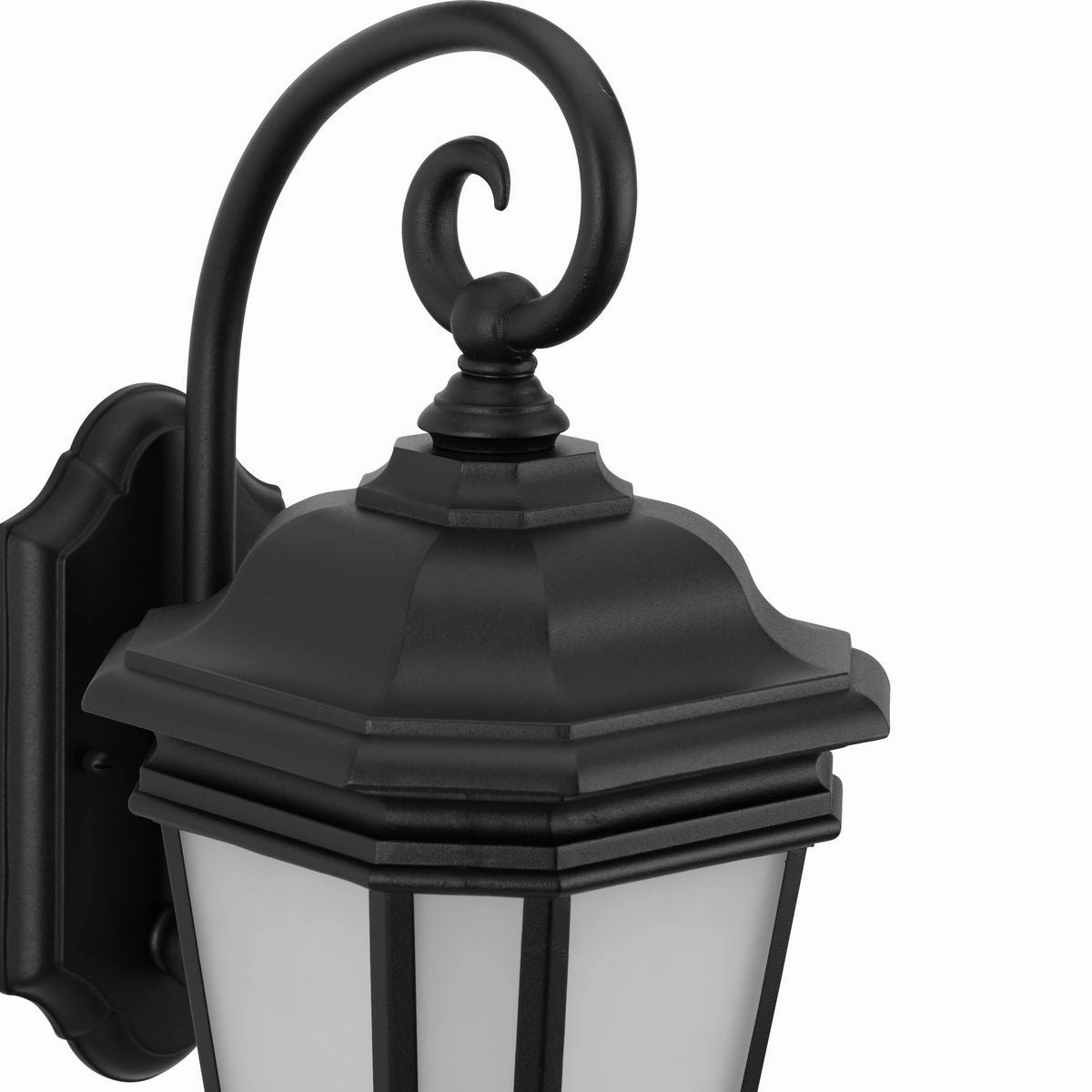 Crawford One Light Wall Lantern Black
