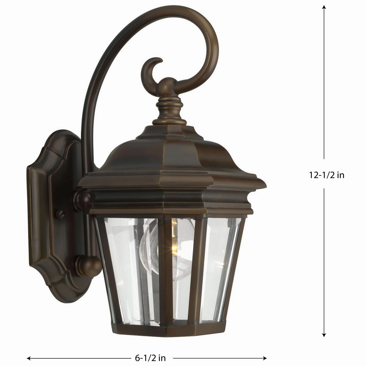 Crawford One Light Wall Lantern Oil Rubbed Bronze