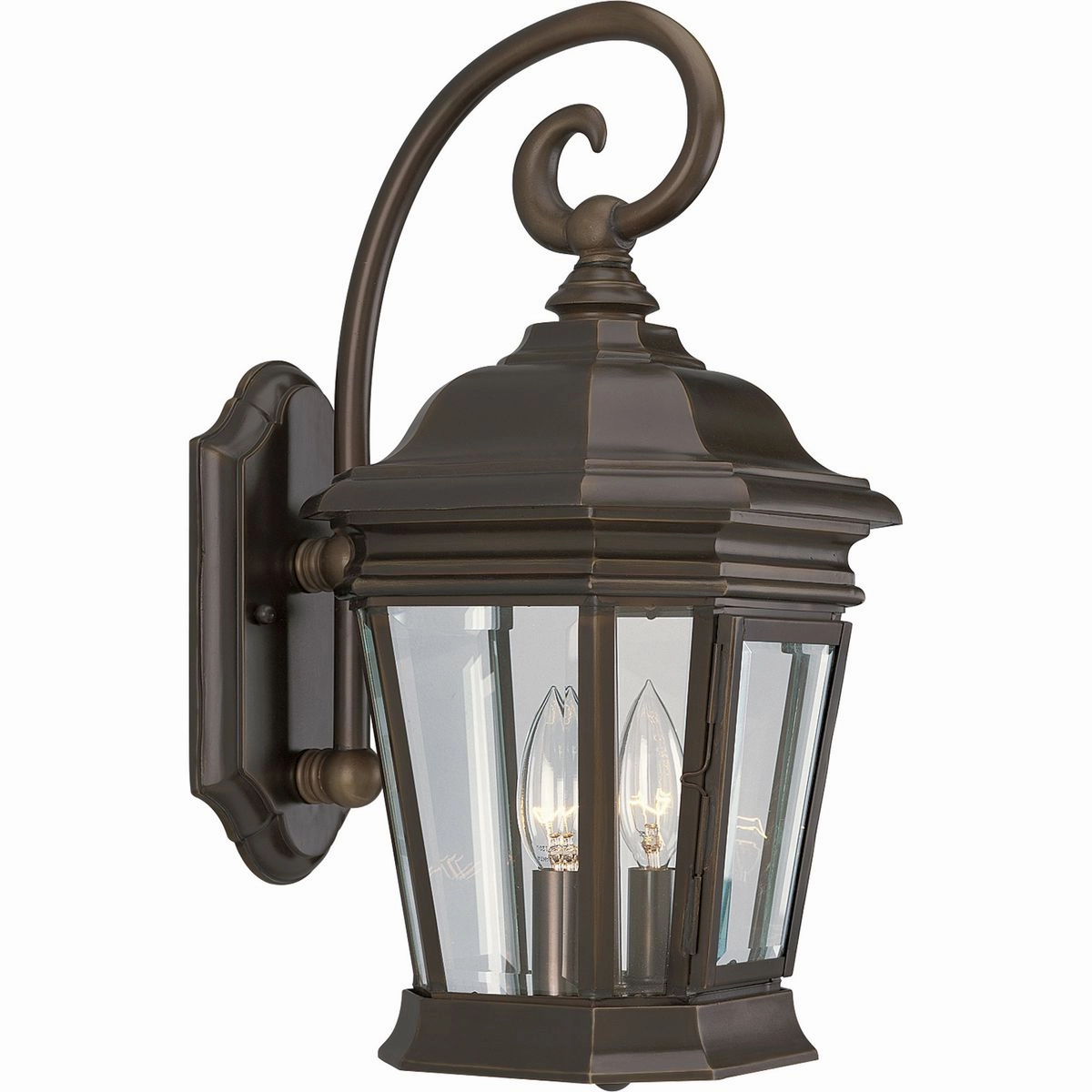 Crawford Two Light Wall Lantern Oil Rubbed Bronze