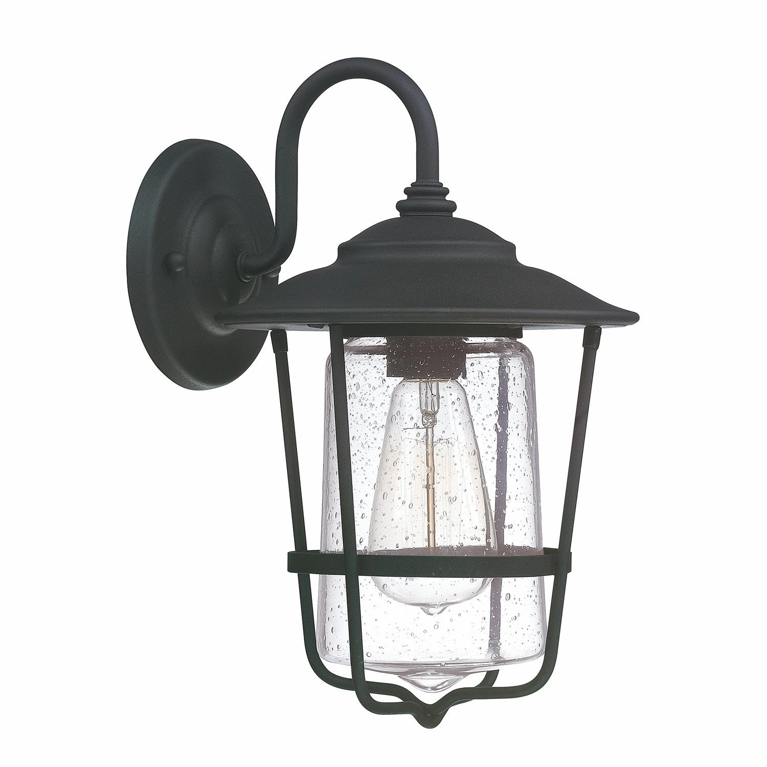 Creekside One Light Outdoor Wall Lantern BlackOutdoor wall sconces with motion sensor